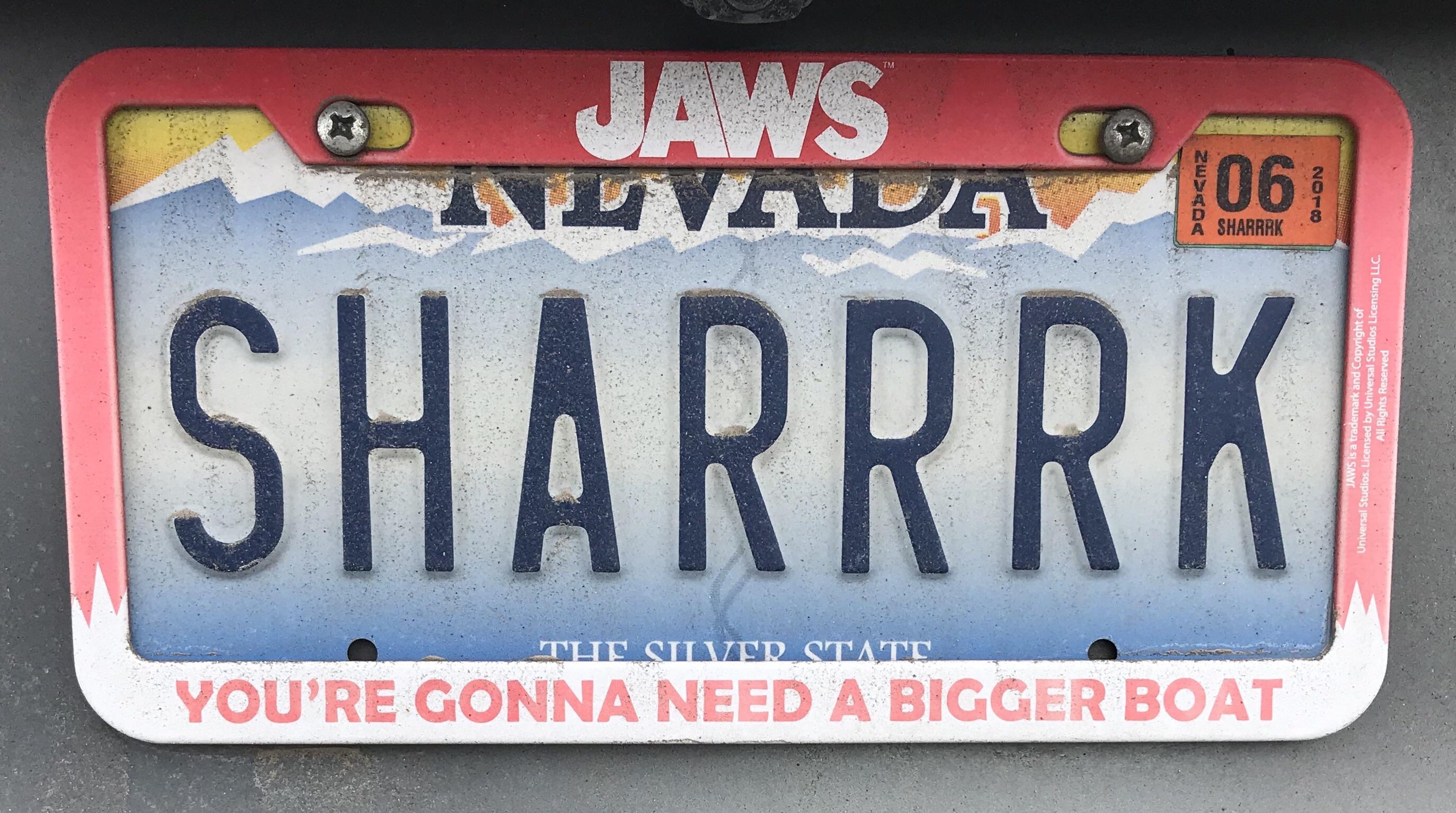 Best Jaws License Plate Ever??? r/Jaws