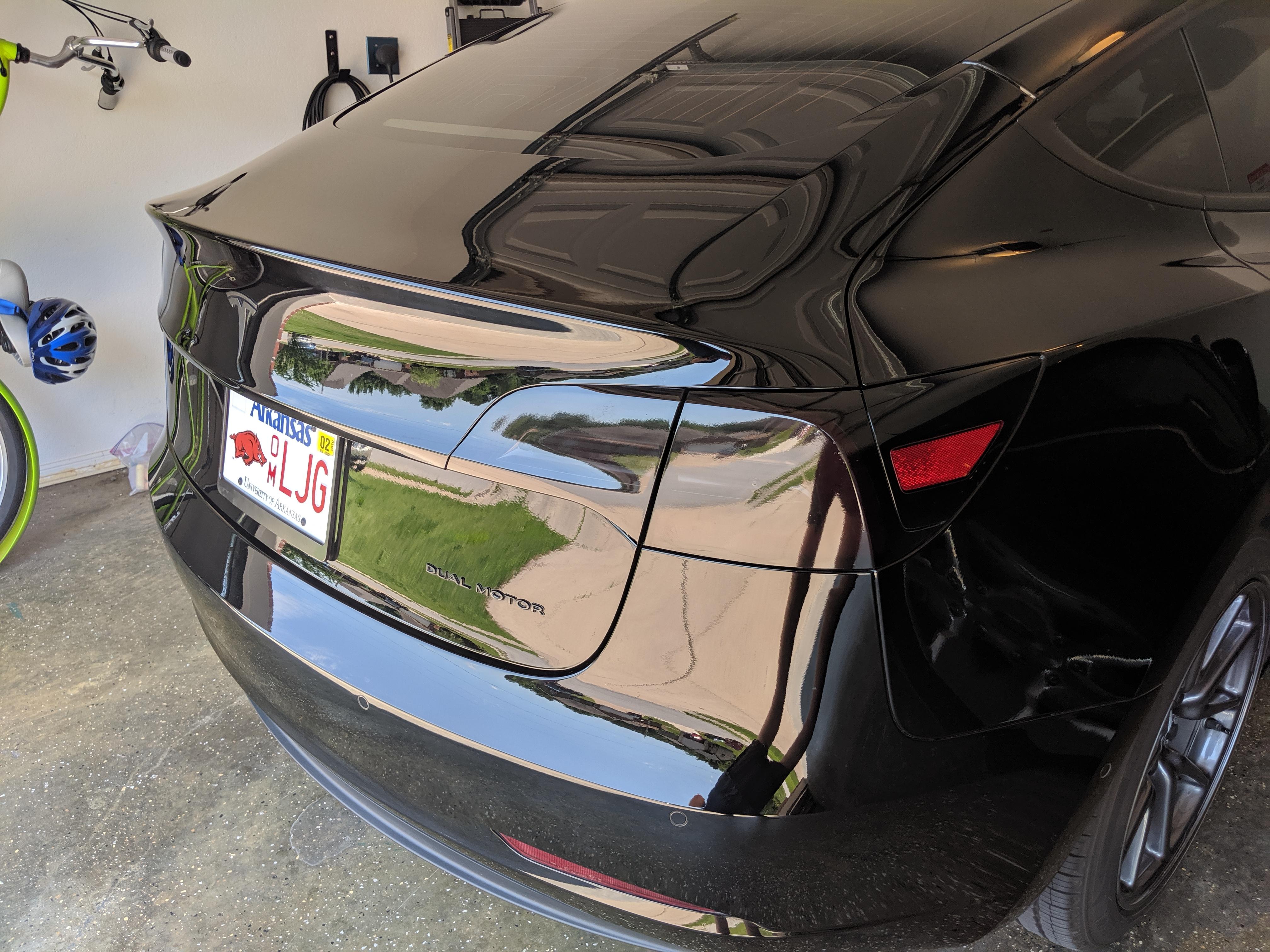 Tinted tail lights, super easy to do! r/TeslaModel3
