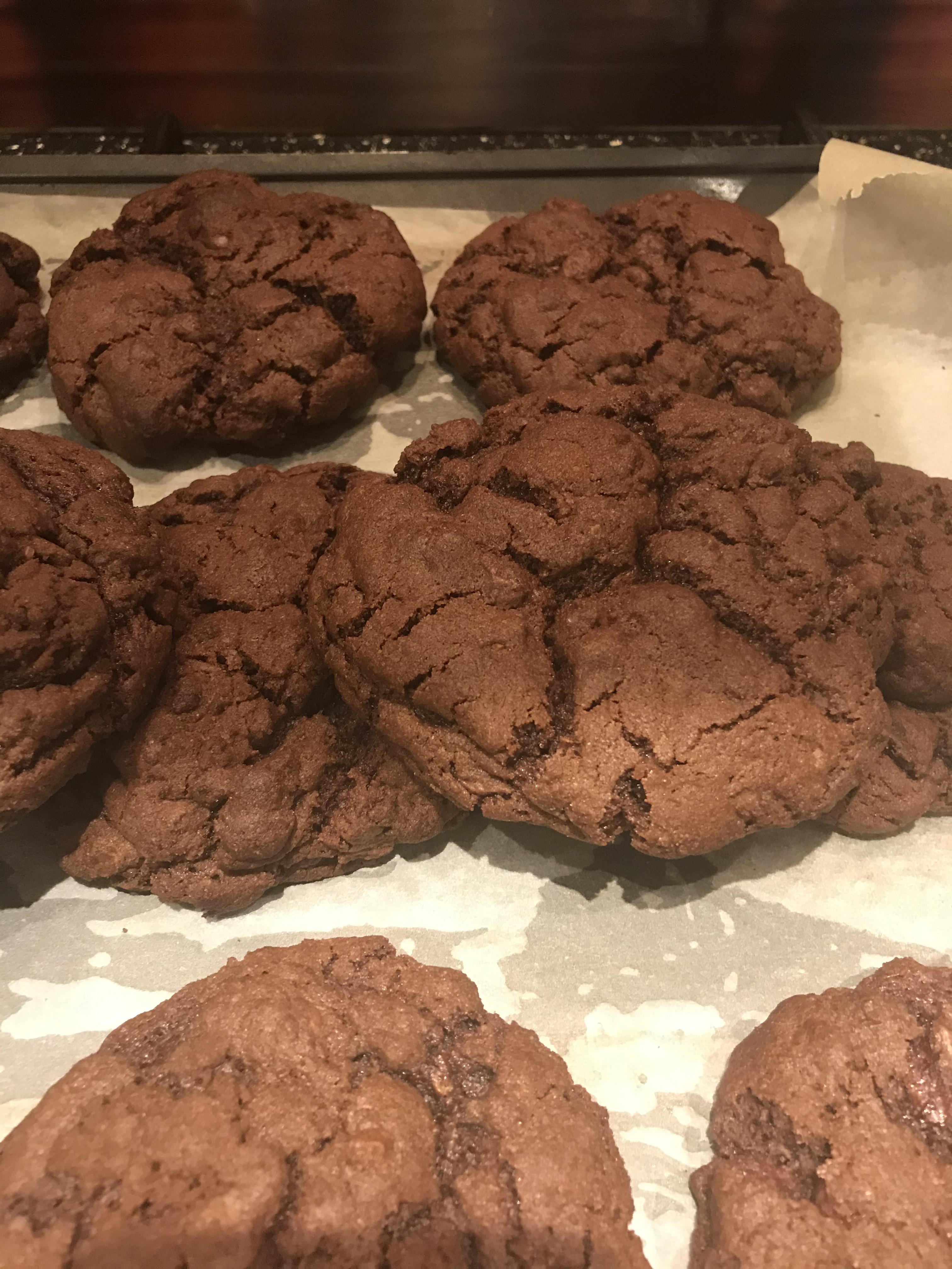 NYC chocolate cookies. Recipe is by Cupcake Jemma, on her YouTube