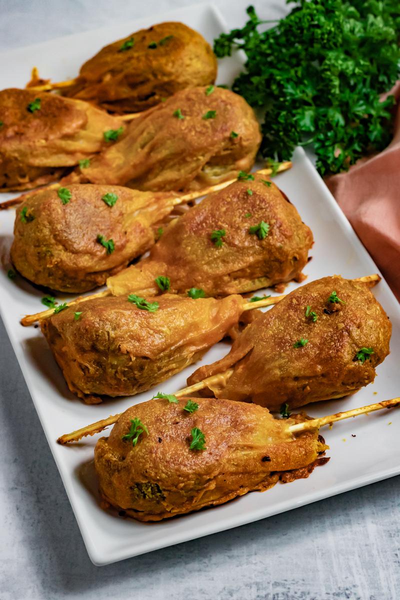 Homemade Vegan Seitan Drumsticks r/vegan