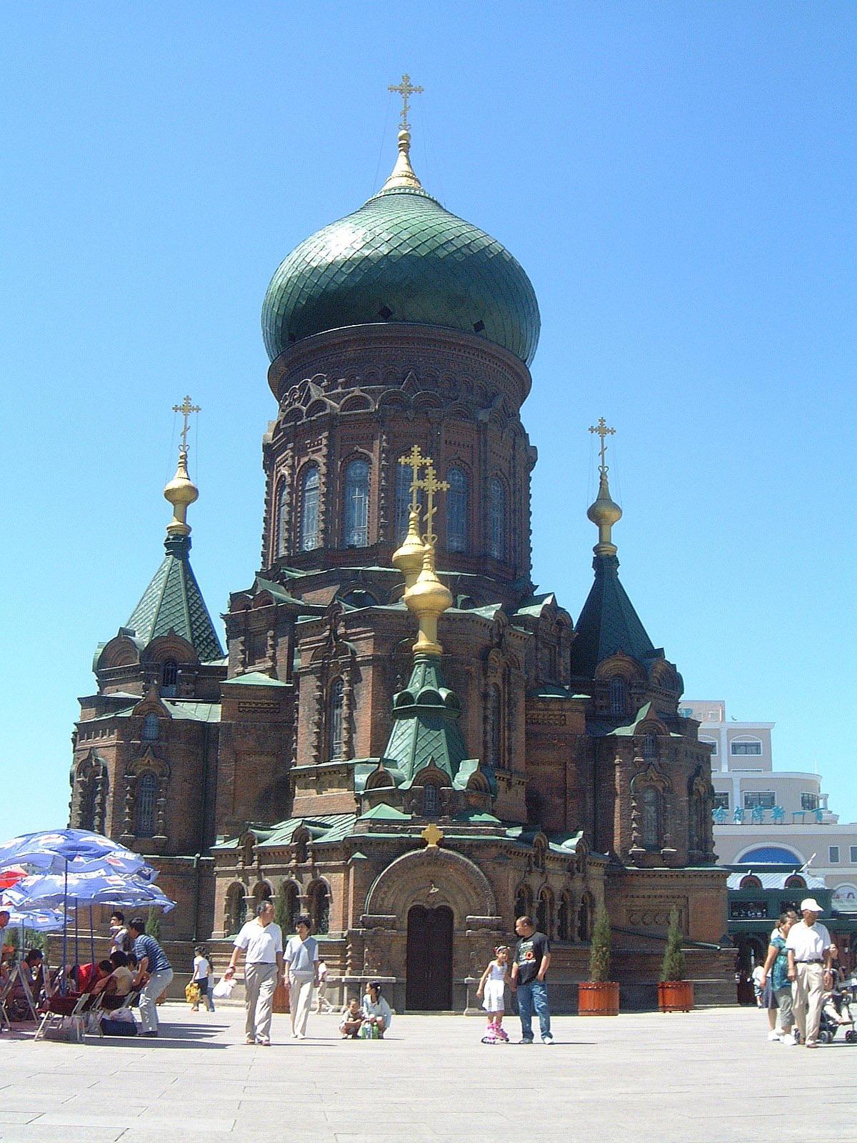 St. Sophia Cathedral (Harbin, China) r/ArchitecturalRevival