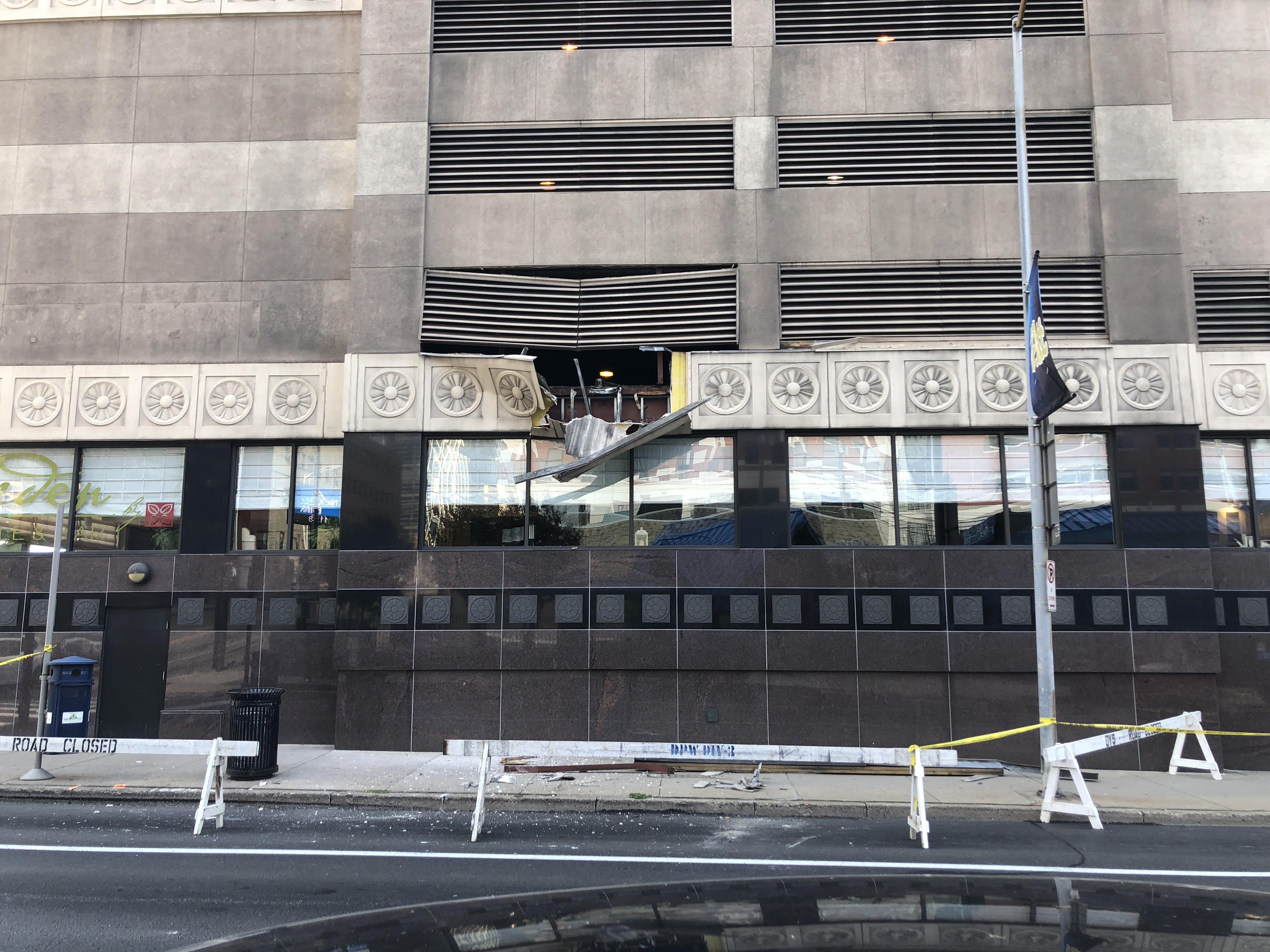 A car almost backed out of the Hilton in Oakland today. Here's the