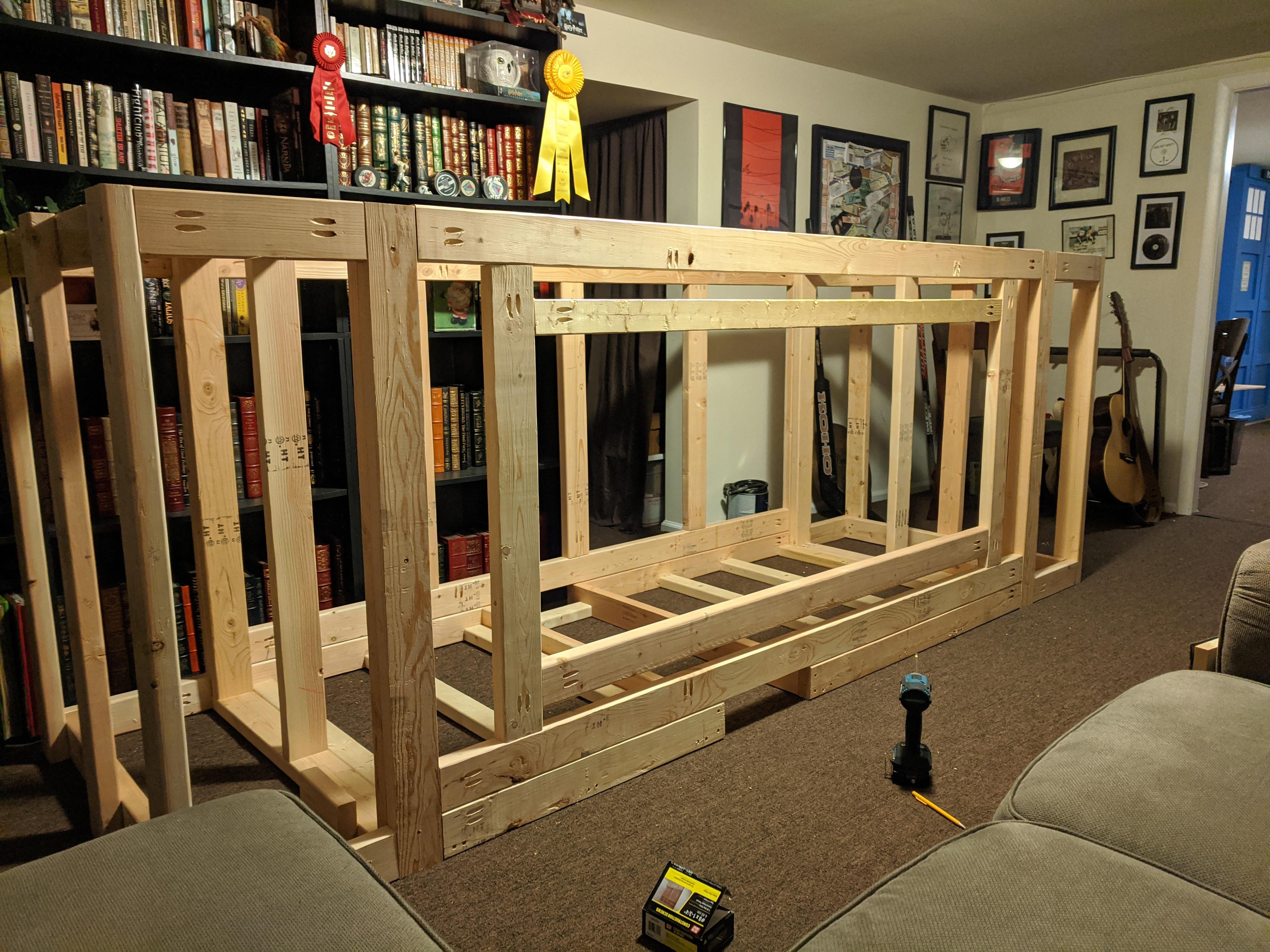 Finished the frame for our new Tegu enclosure. r/reptiles