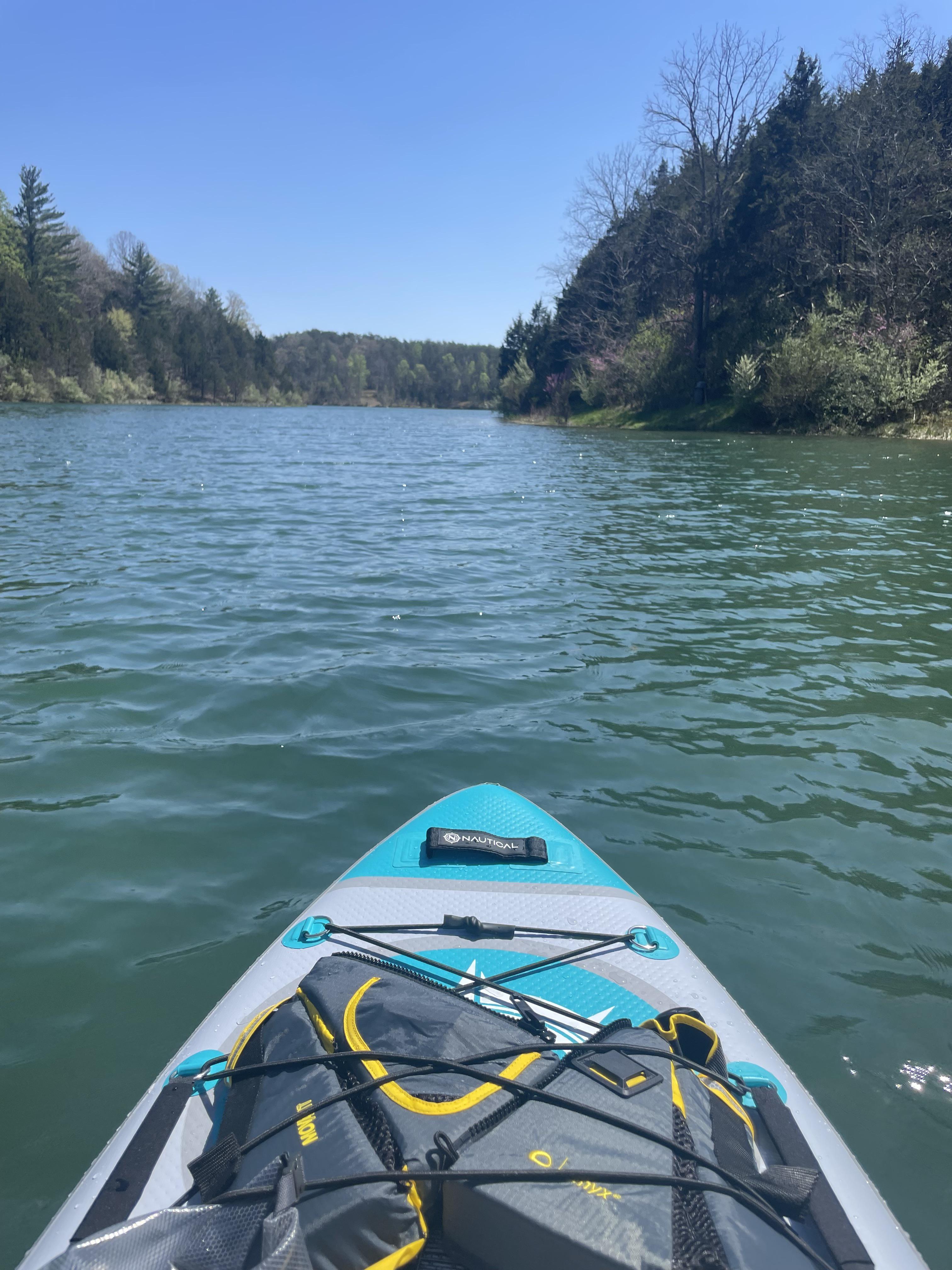 First ride on my own board at Lake Robertson, VA. Thanks to several