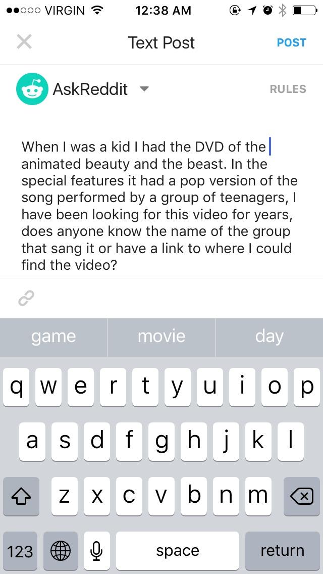 When Reddit won't load your post and you have to find another way to