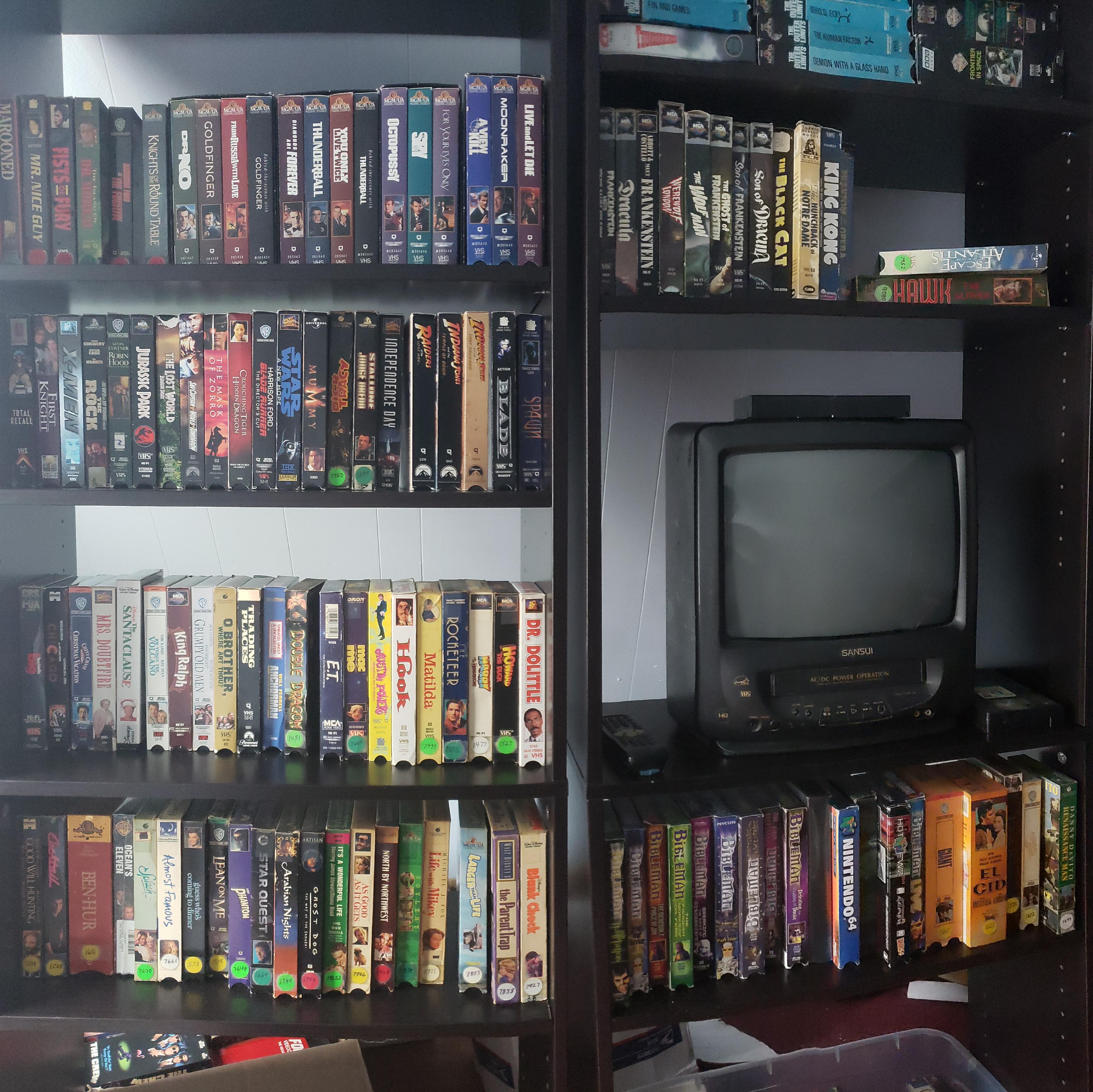Finally got a shelf built! r/VHS
