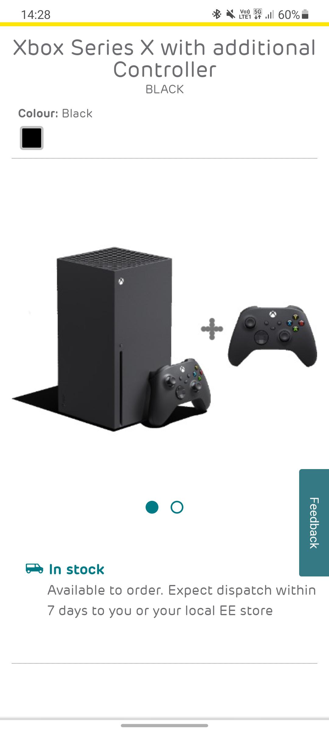 If anyone is on EE in the UK, they have Series X in stock to add to