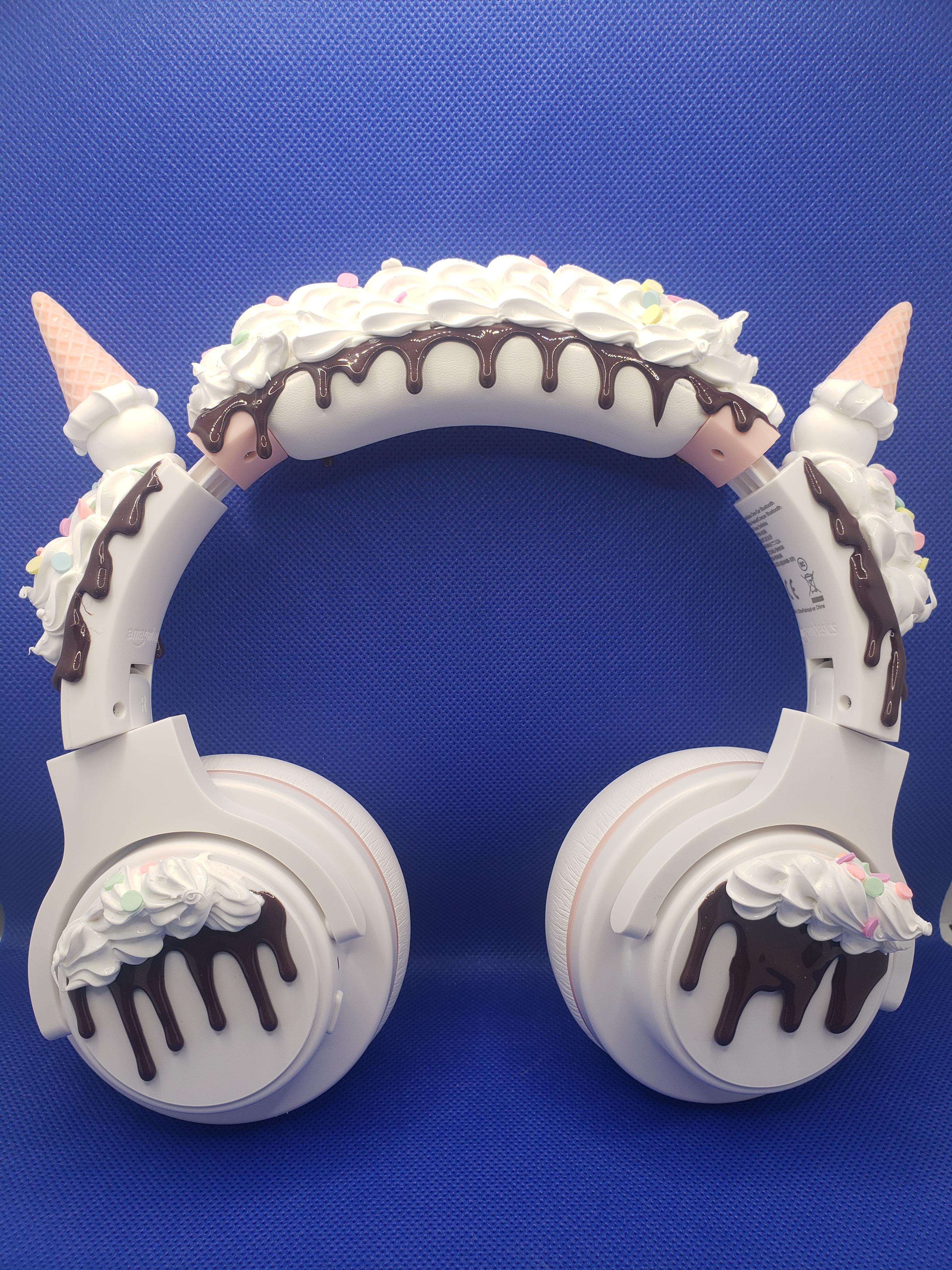 I love making Kawaii headphones! My favorite so far - ice-cream cone
