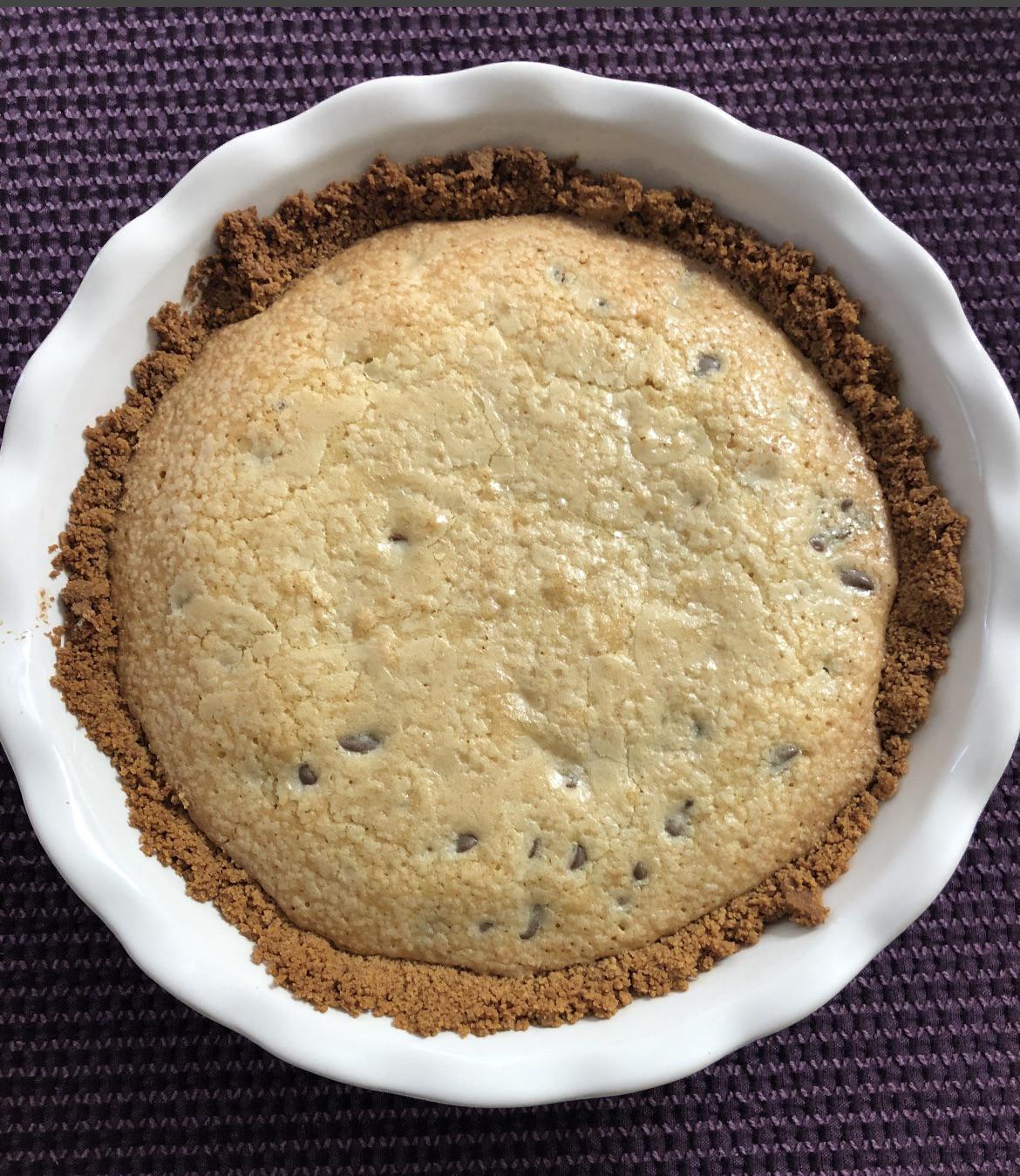 Toll house pie with graham cracker crust r/Baking