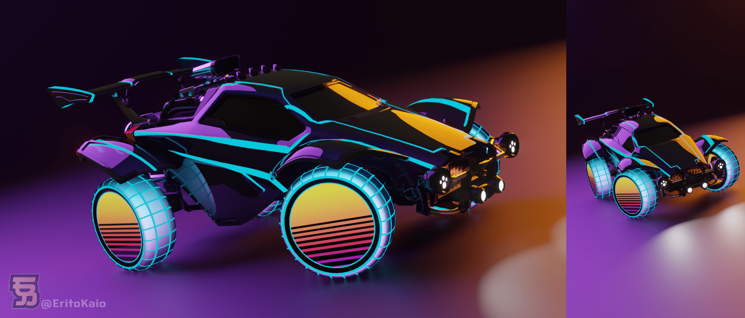Octane Retro Render Blender 2.80 EEVEE r/RocketLeague