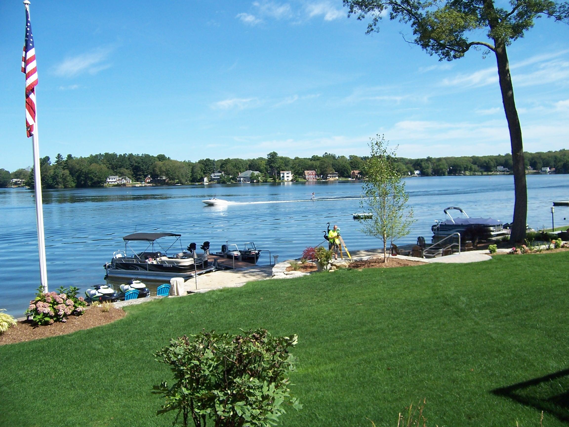 They are not all swamp jobs. How about a lakeside setup with a water