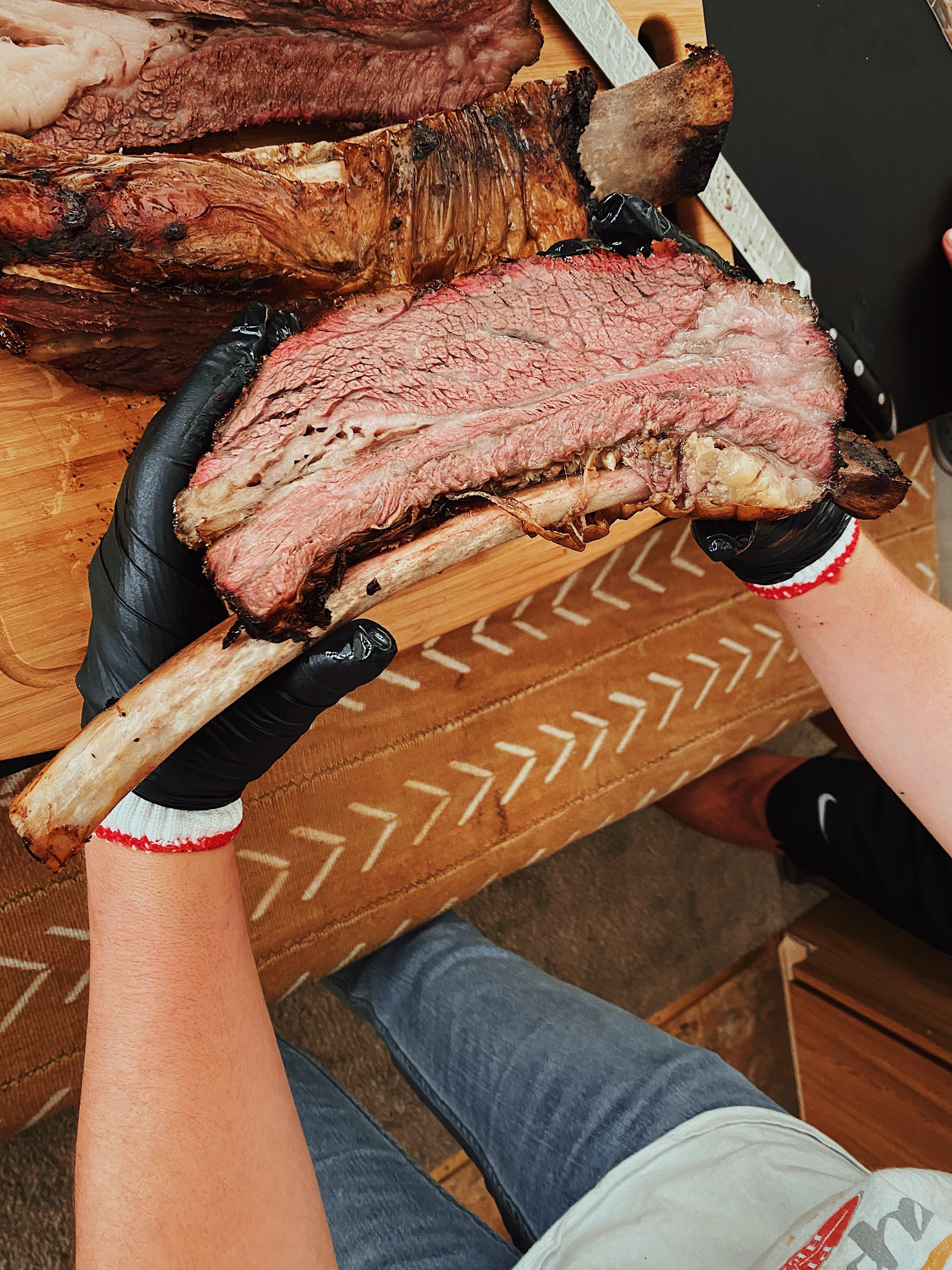 Dinner tonight — Waygu Beef Ribs from Snake River Farms. Insanely