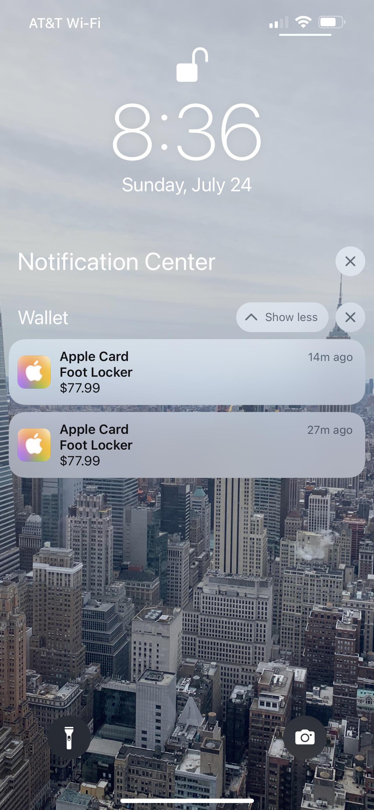 Check your credit cards or bank accounts for footlocker/champs Ws r/yeezys