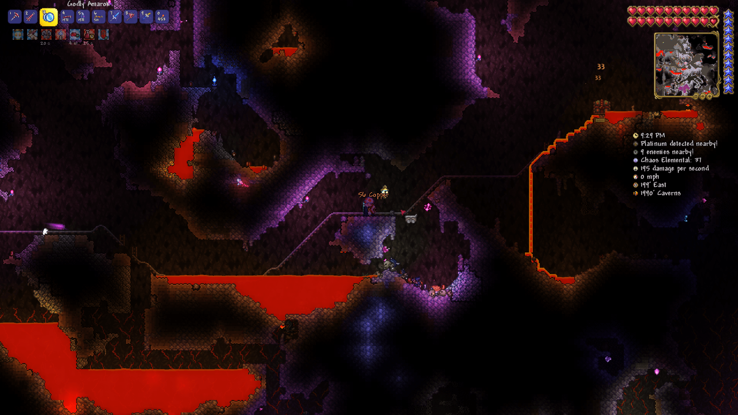 A hallowed mimic spawned in lava. I'm just gonna let it perish. ;) r
