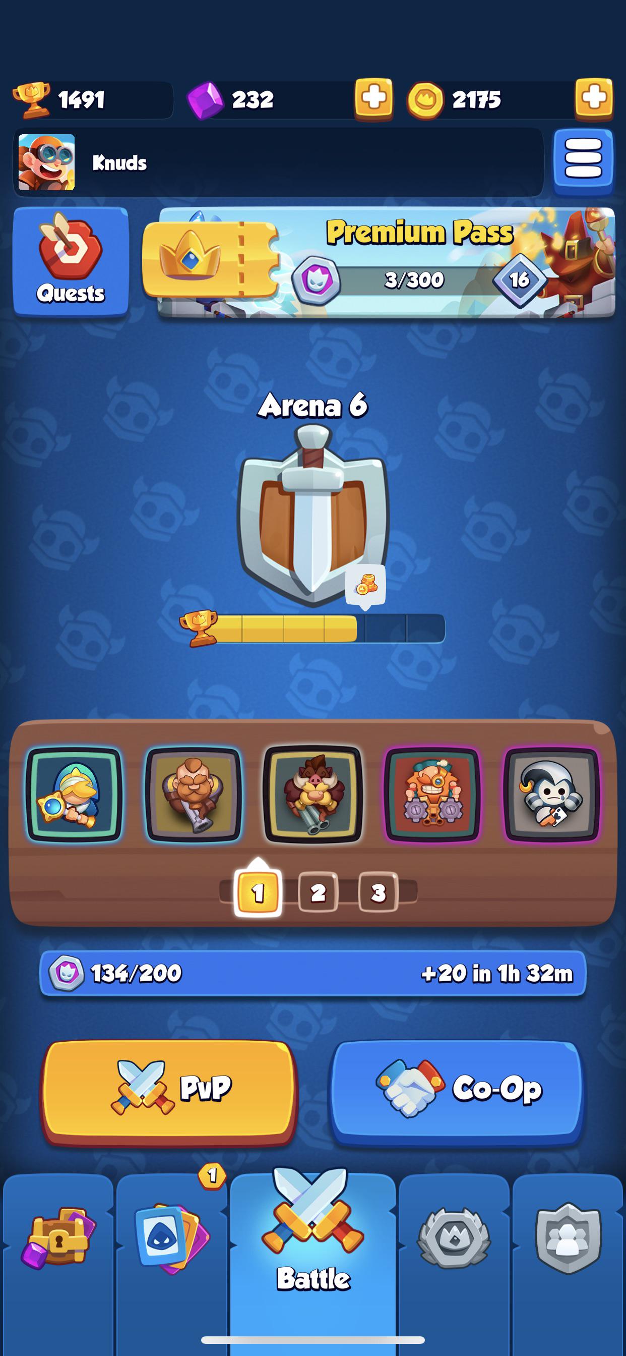 Best card combo rush Royale the priestess and the Mime