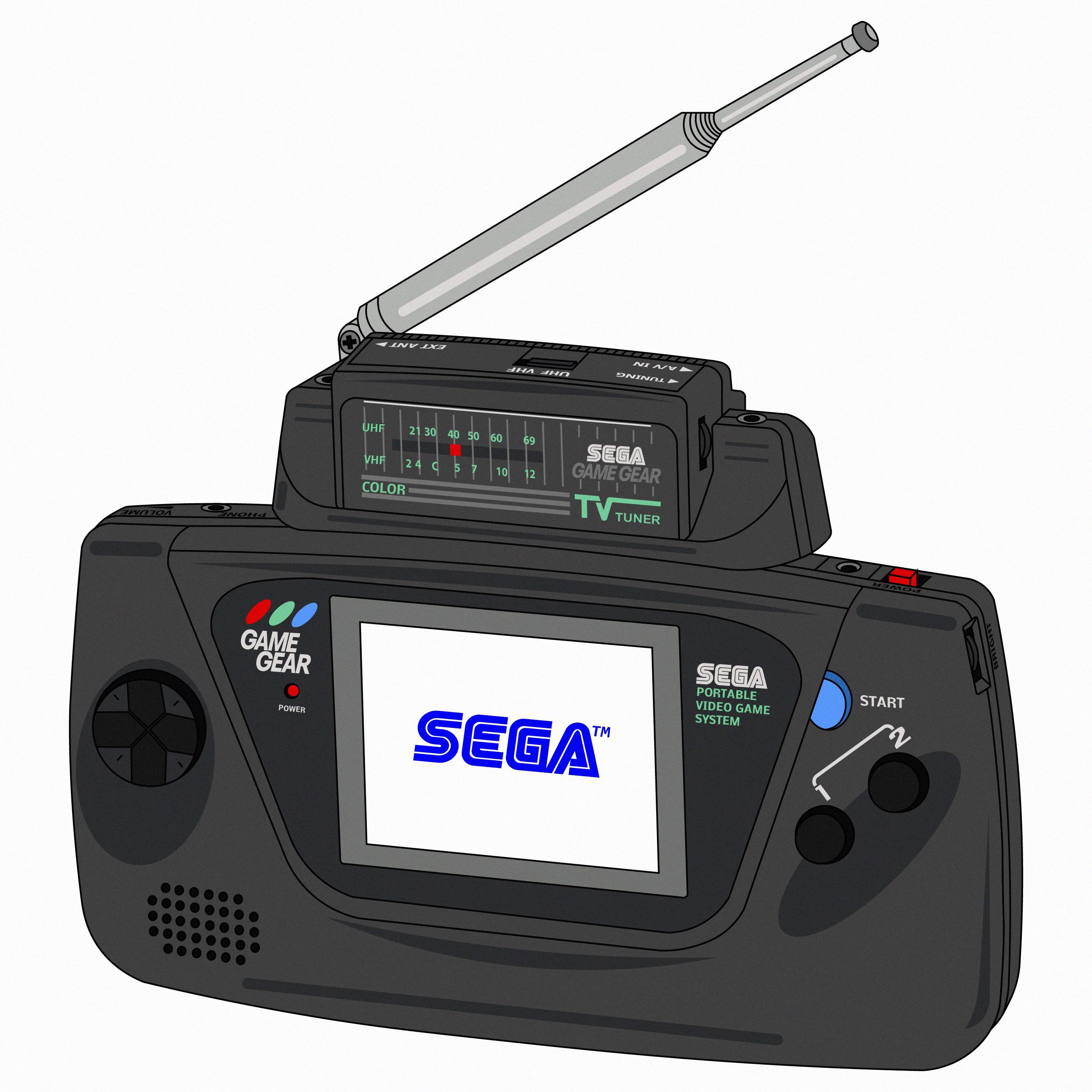 Sega Game Gear with TV Tuner r/AdobeIllustrator
