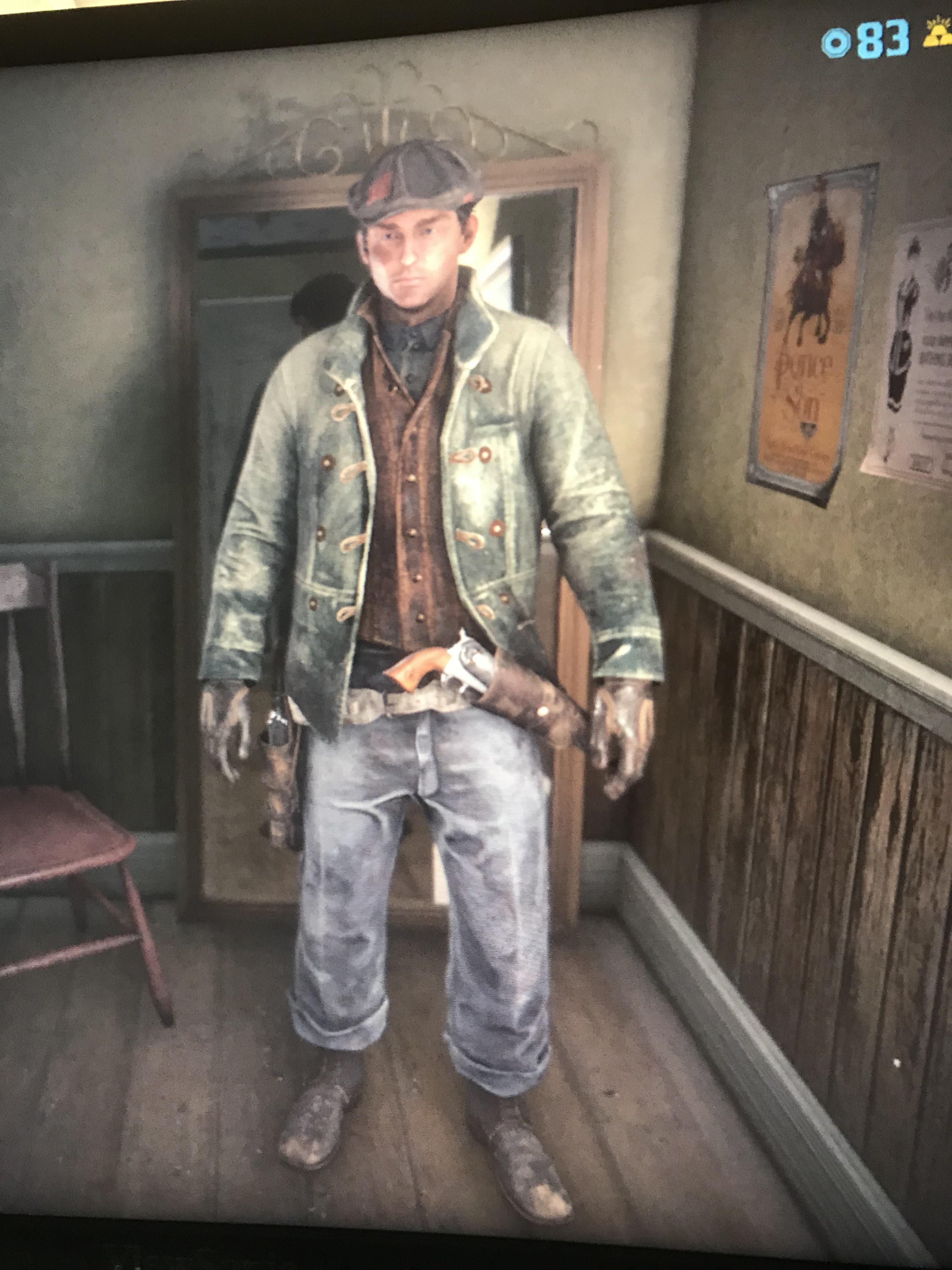 Just taking advantage of the new limited time clothing! My new super cheap outfit in red dead