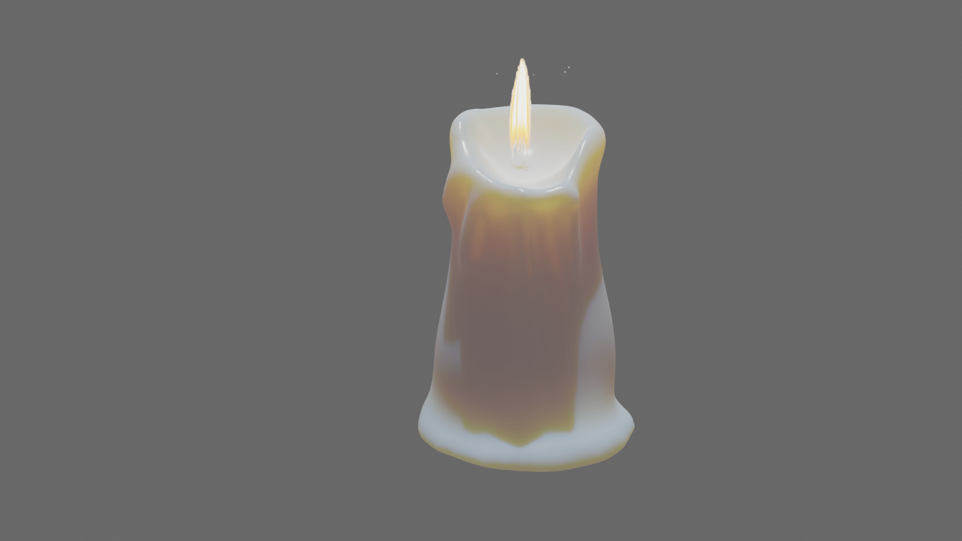Made a candle(I know the flame looks strange) r/blender