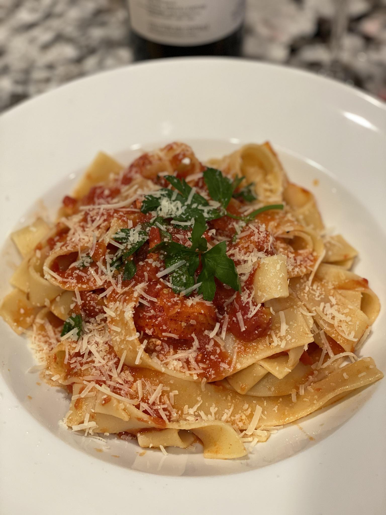 [Homemade] Lobster Tagliatelle Pasta r/food