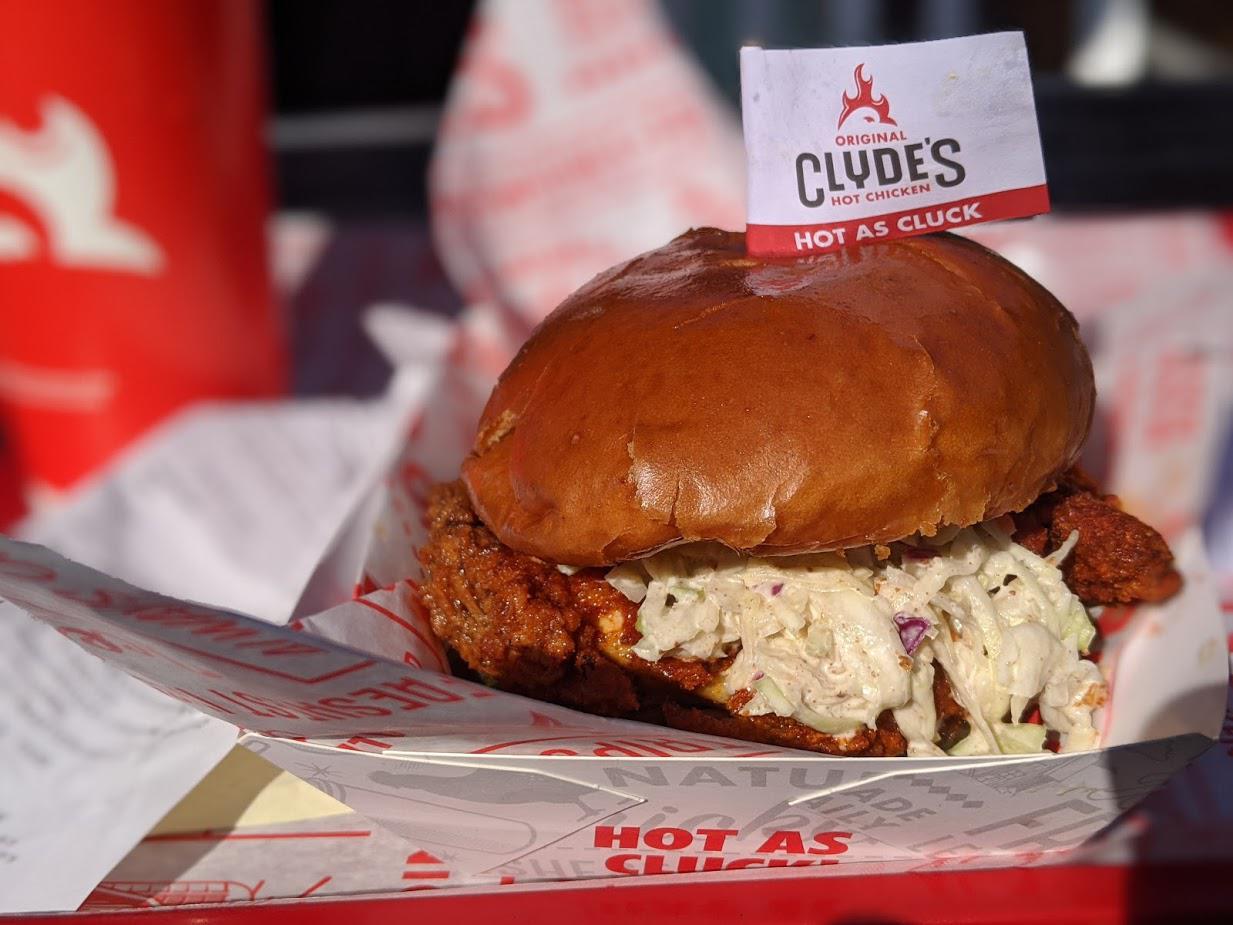 Clyde's Hot Chicken sandwich A+ r/OCfood