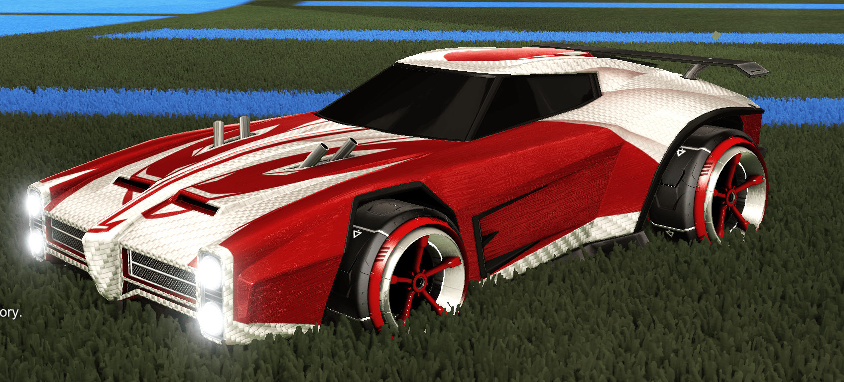 Clean sporty dominus look using only Skewered decal and crimson Finnys