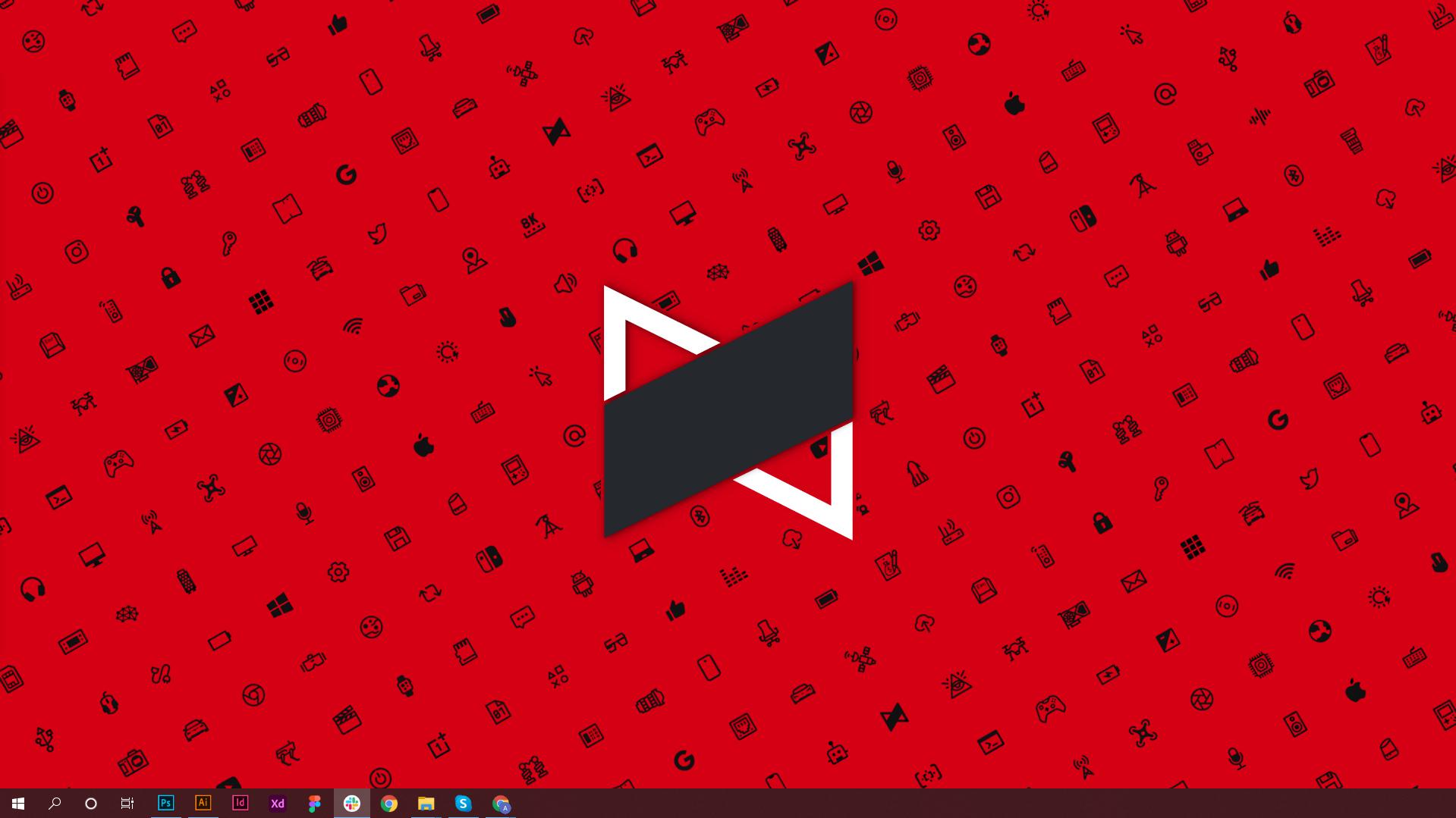 Tried to integrate icon wallpaper and MKBHD logo for my desktop. mkbhd