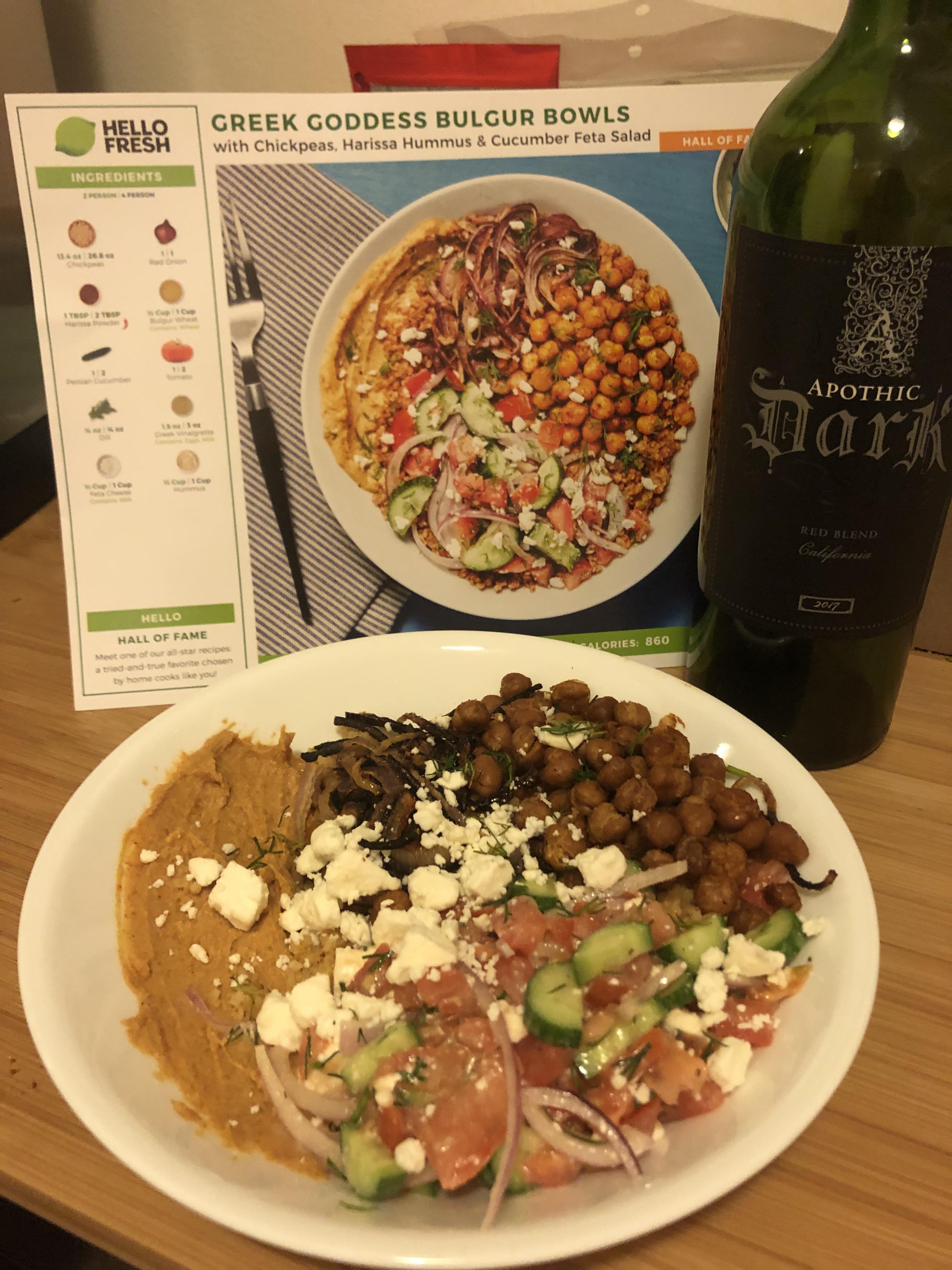 Greek Goddess Bulgur Bowls r/hellofresh