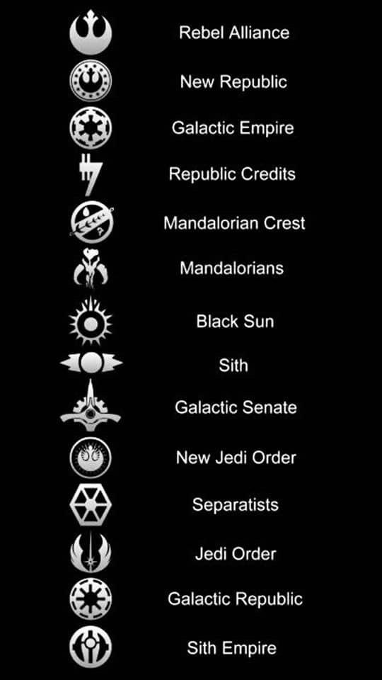 Star Wars symbols r/DisneyCentral