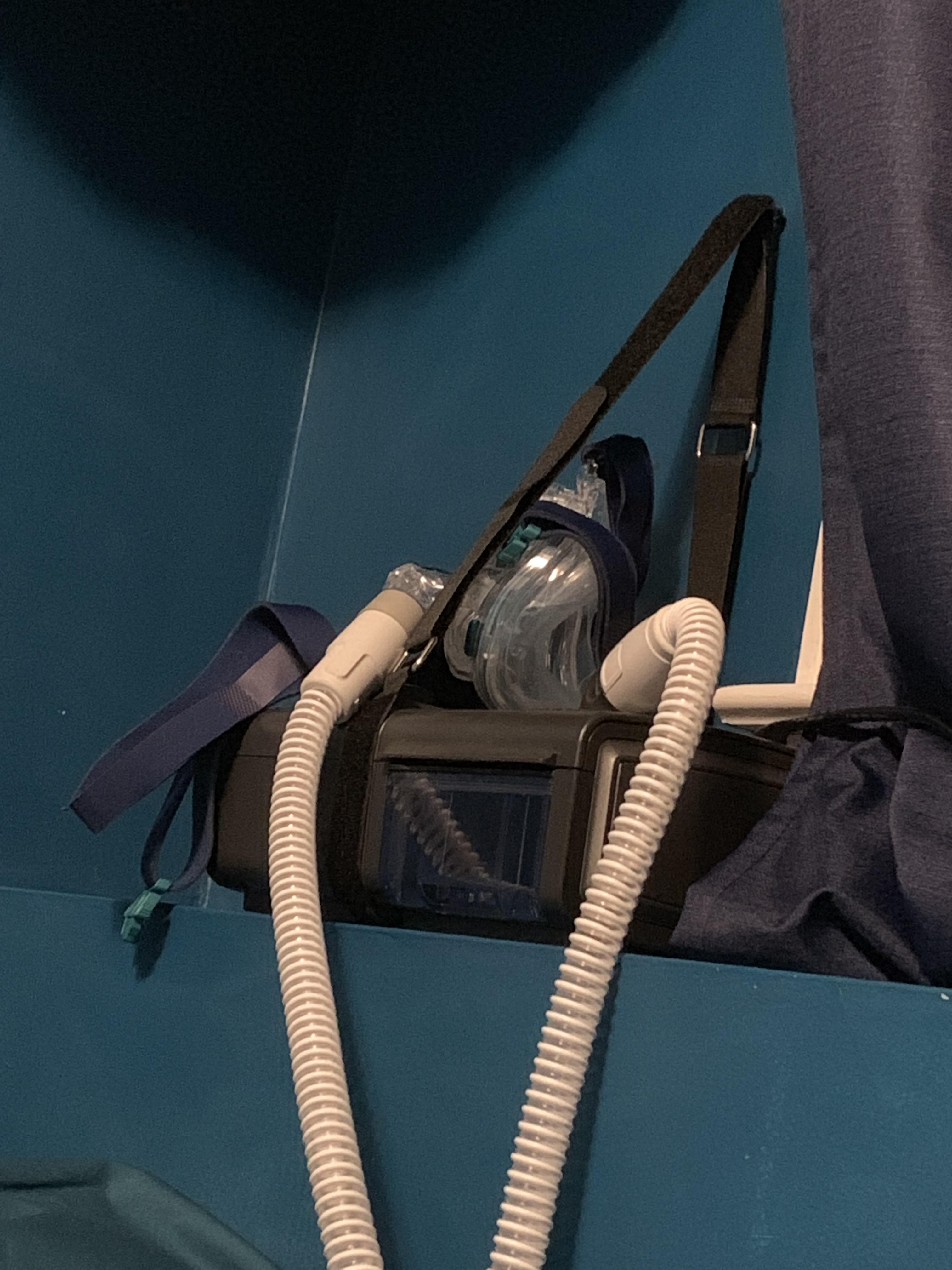 Solution to no nightstand 5 solutionVelcro’s straps and a screw