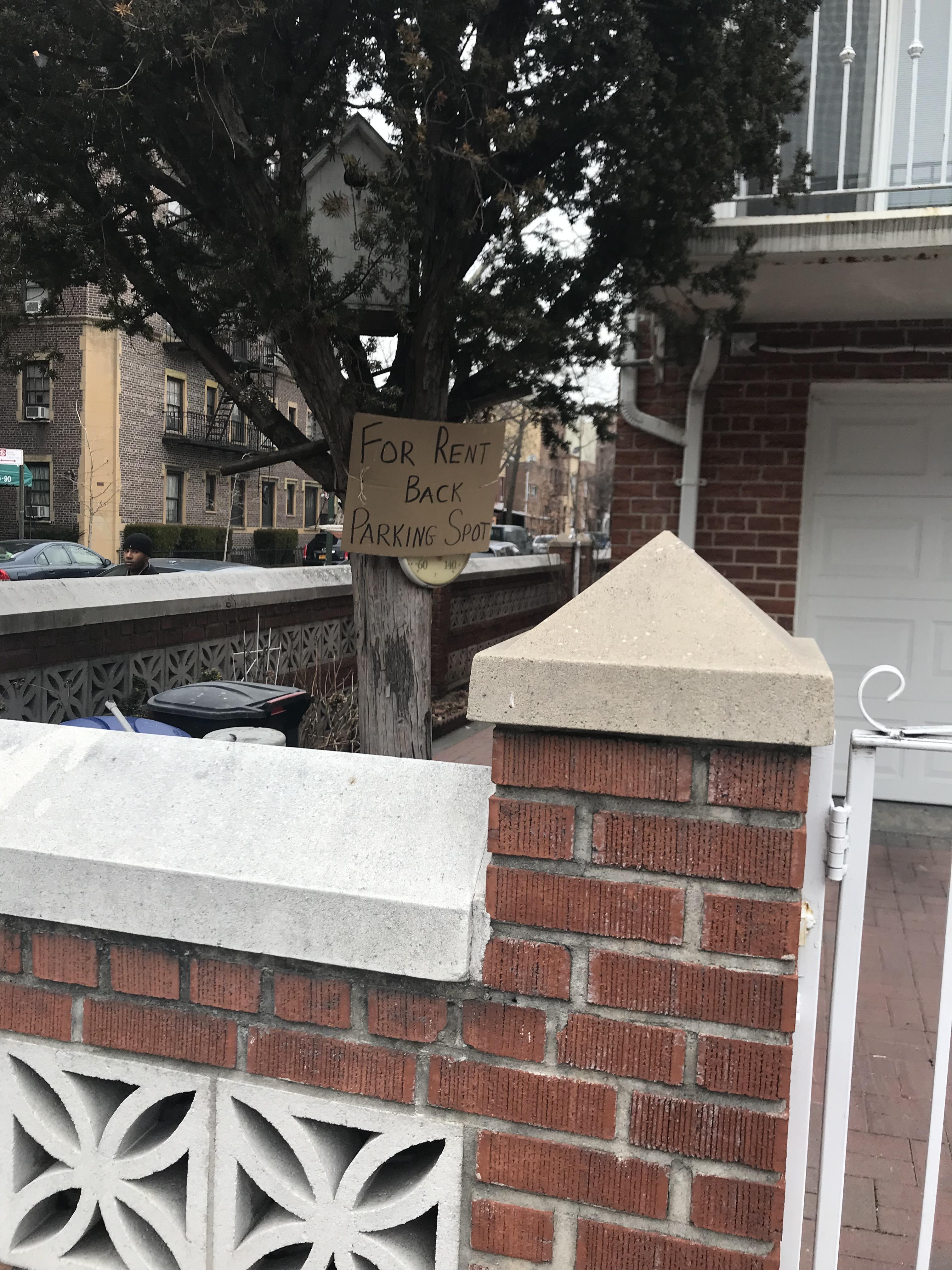 Parking spot 28th ave & 35th street r/astoria