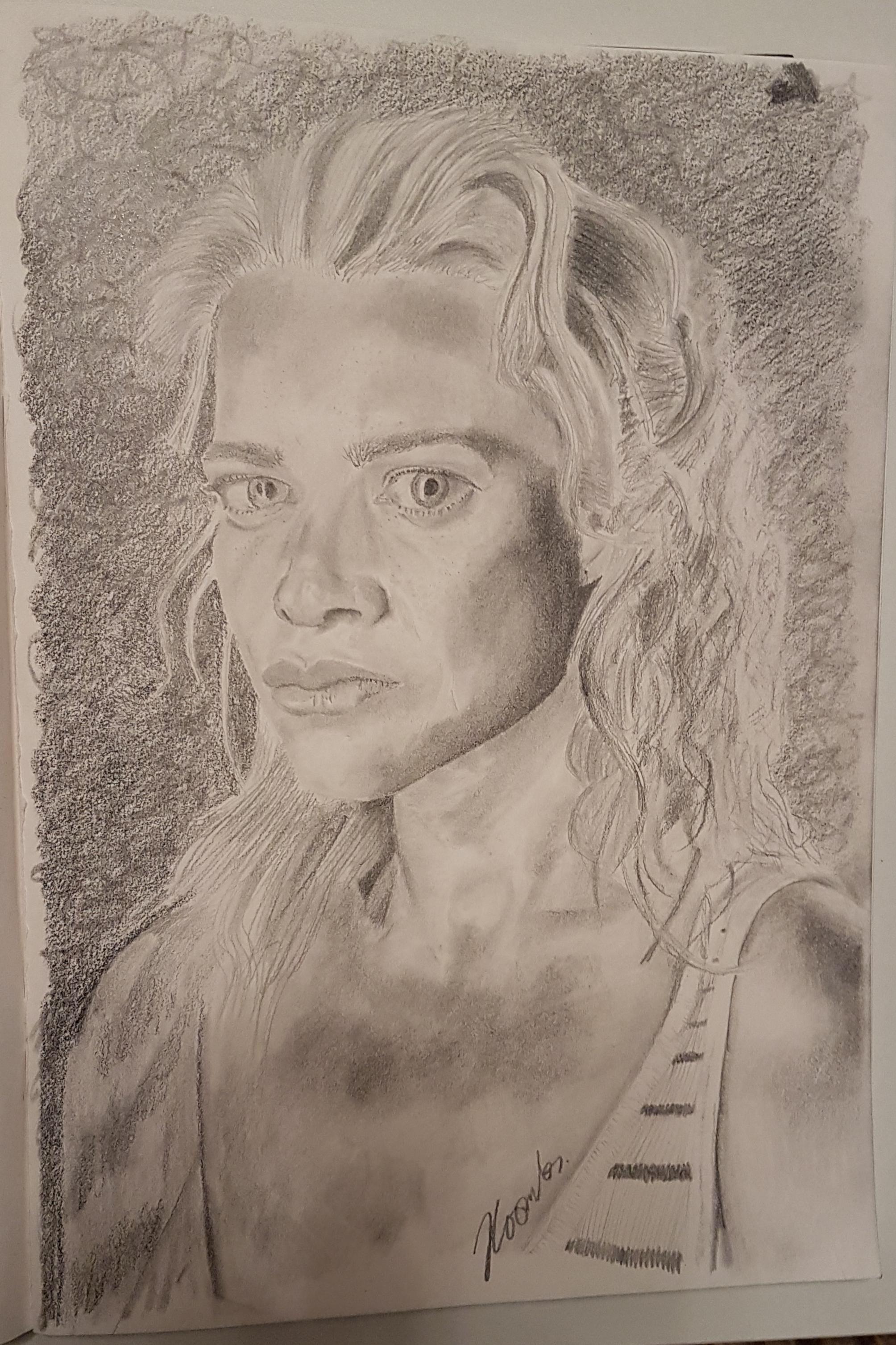 Andrea. Getting back into drawing. thewalkingdead