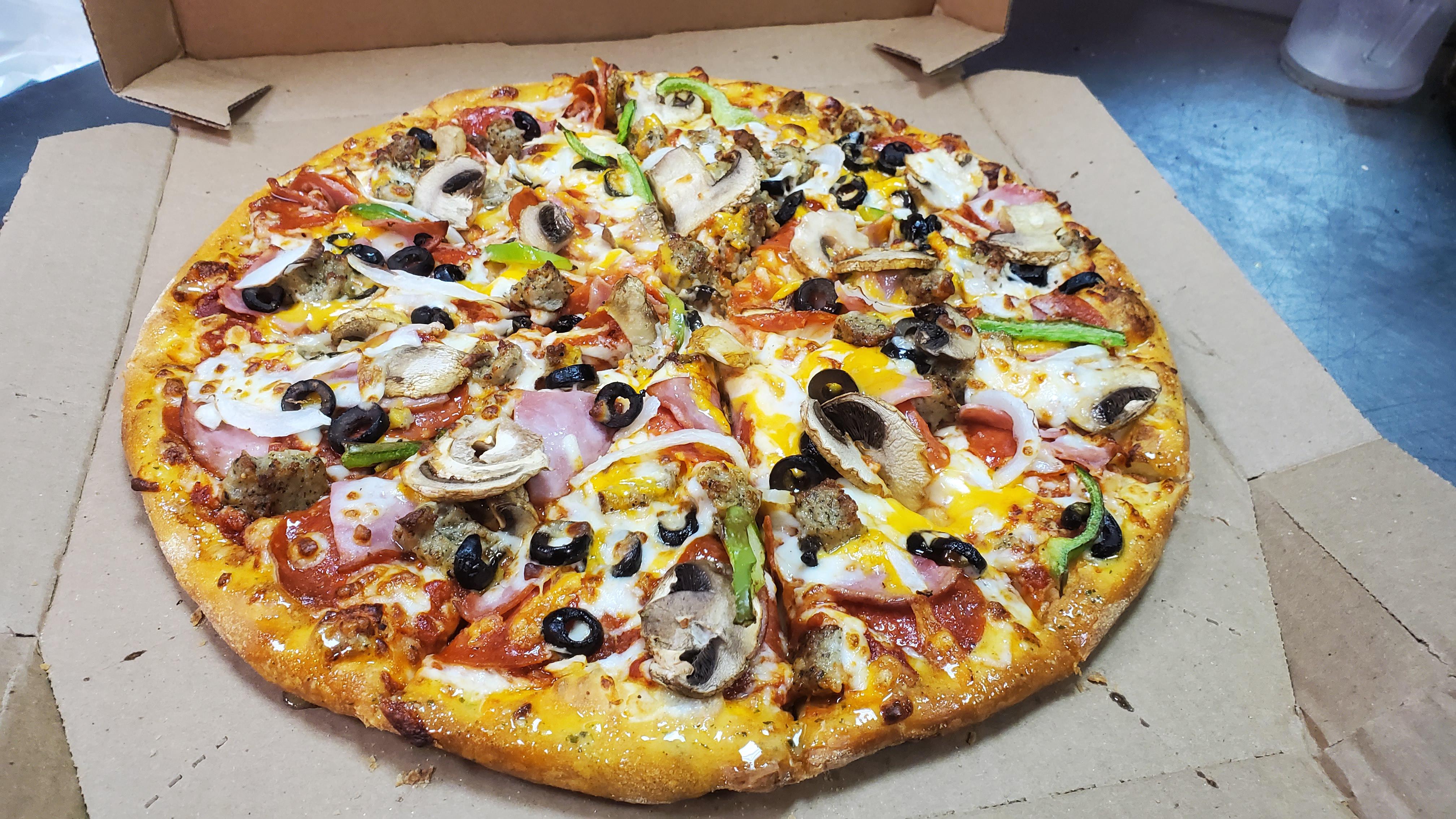 Here's my pizza Dominos