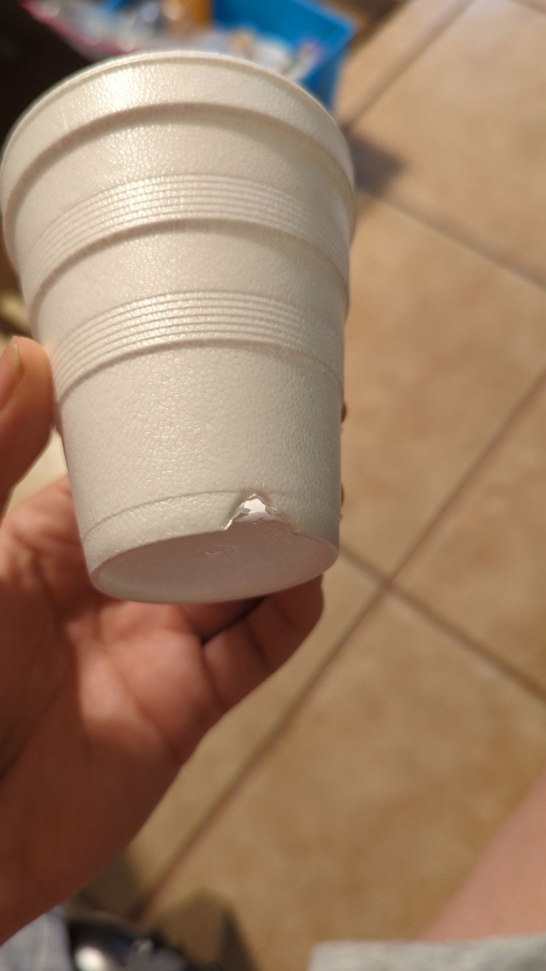 She ate a small piece of styrofoam I was able to pull most of it out of