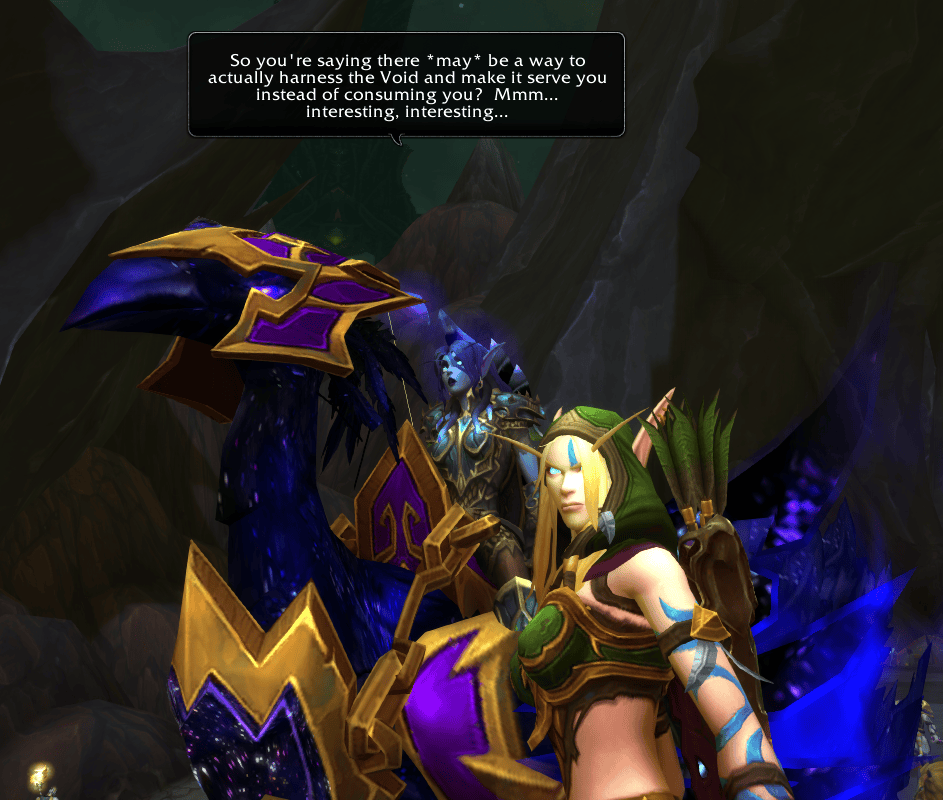Doing the Alleria quest chain is like Caverns of Time for Void Elves