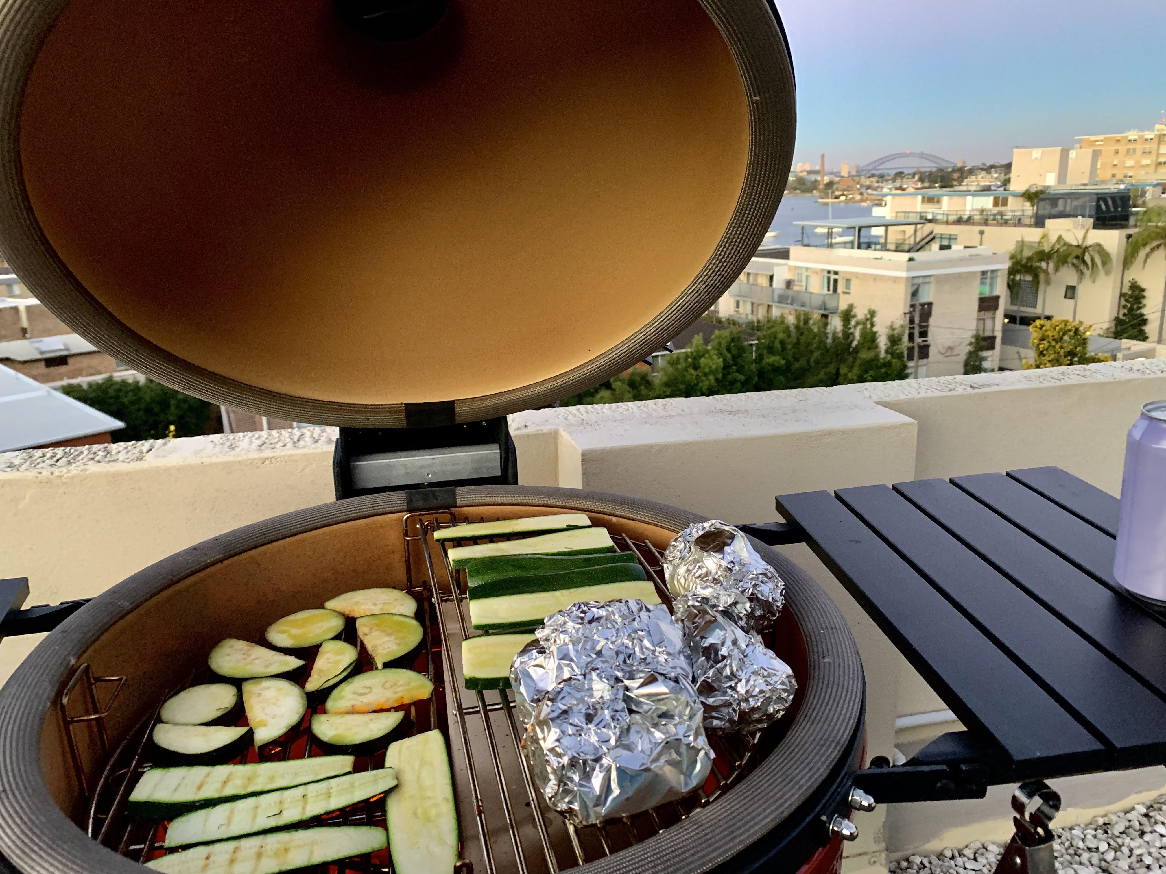 First veggie grill up r/KamadoJoe