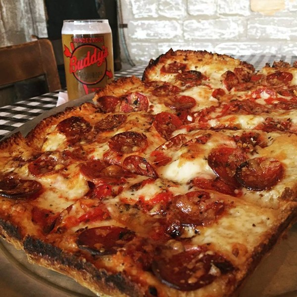 Buddy's DetroitStyle Pepperoni Pizza r/FoodPorn
