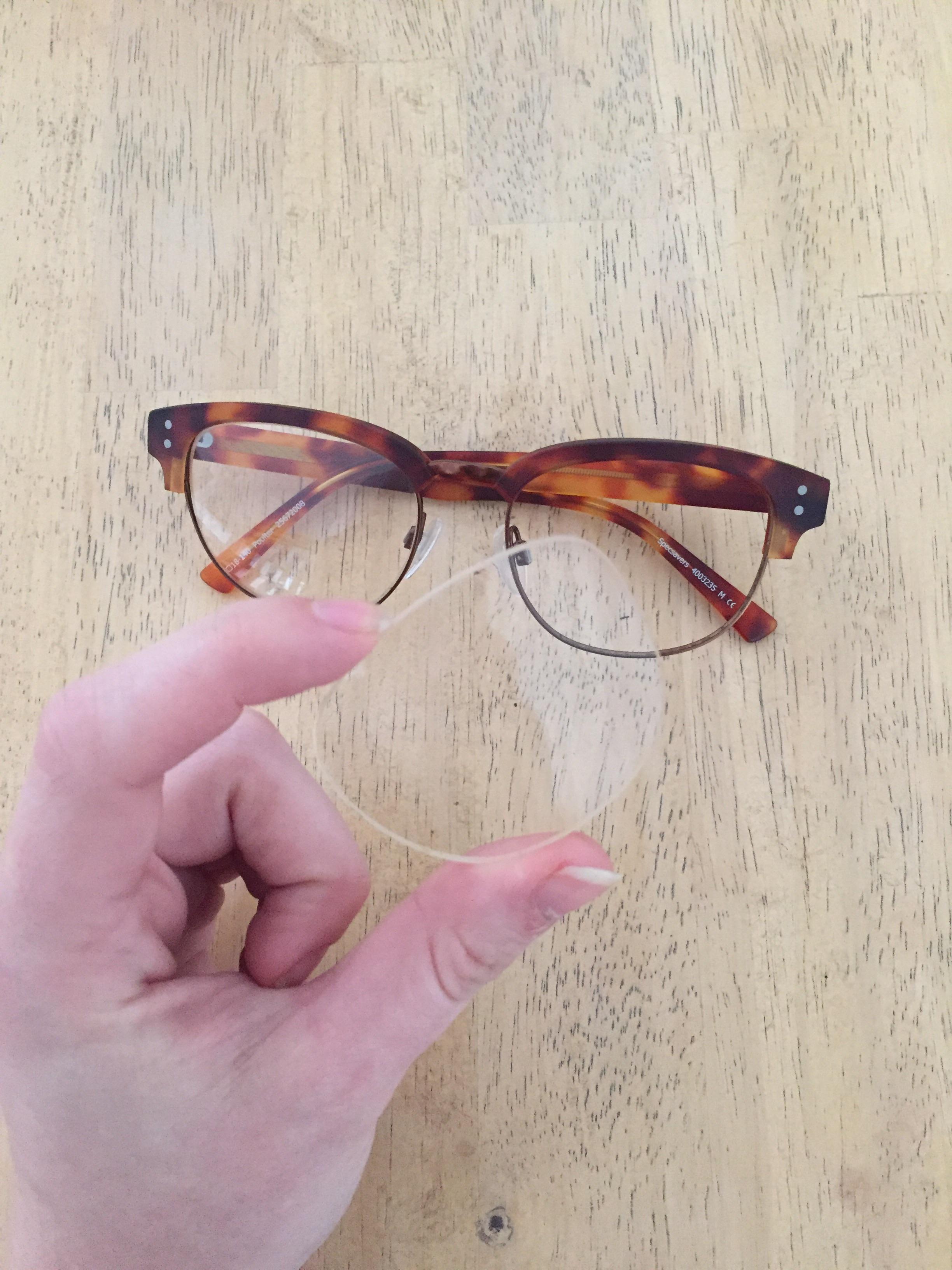 I pressed to hard when cleaning my glasses r/Wellthatsucks