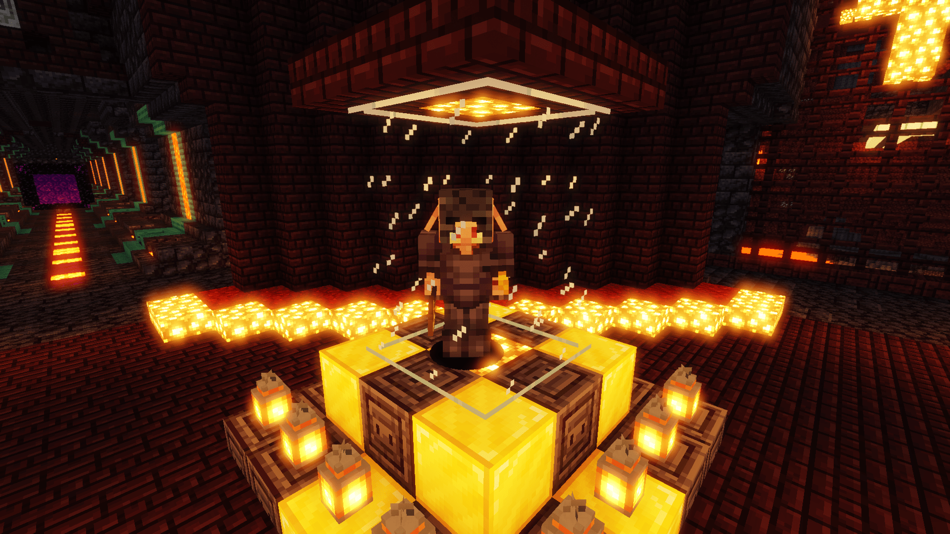 I added a netherite wearing piglin brute to my trophy collection r