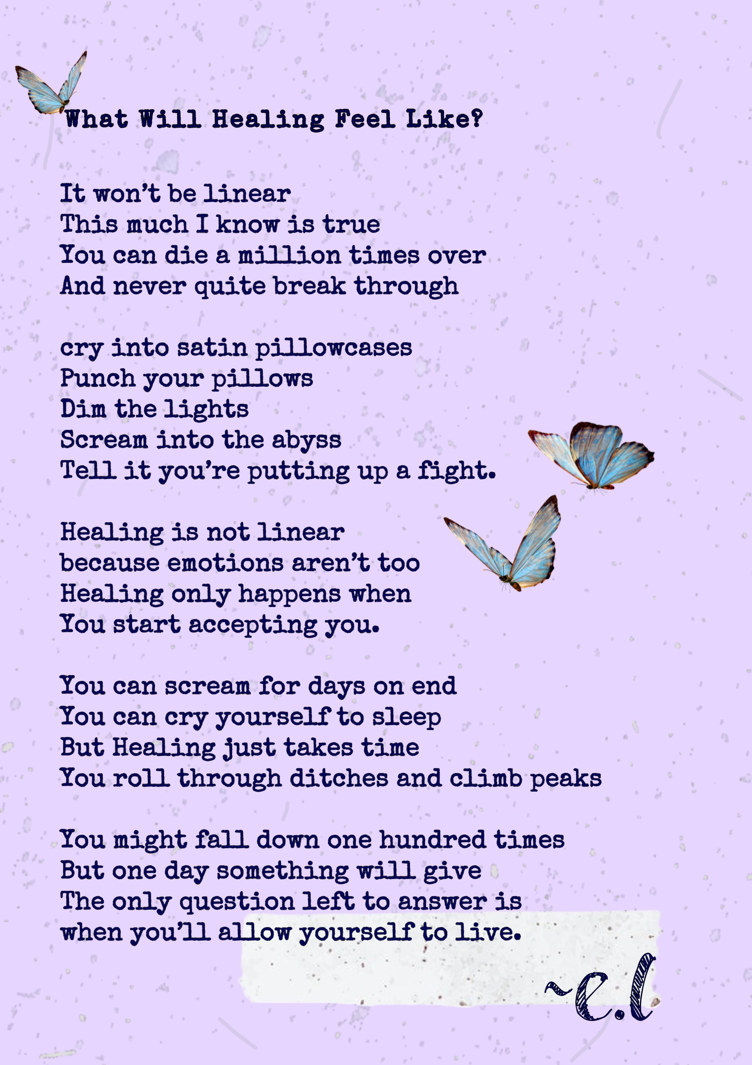A poem about healing ) r/Poem