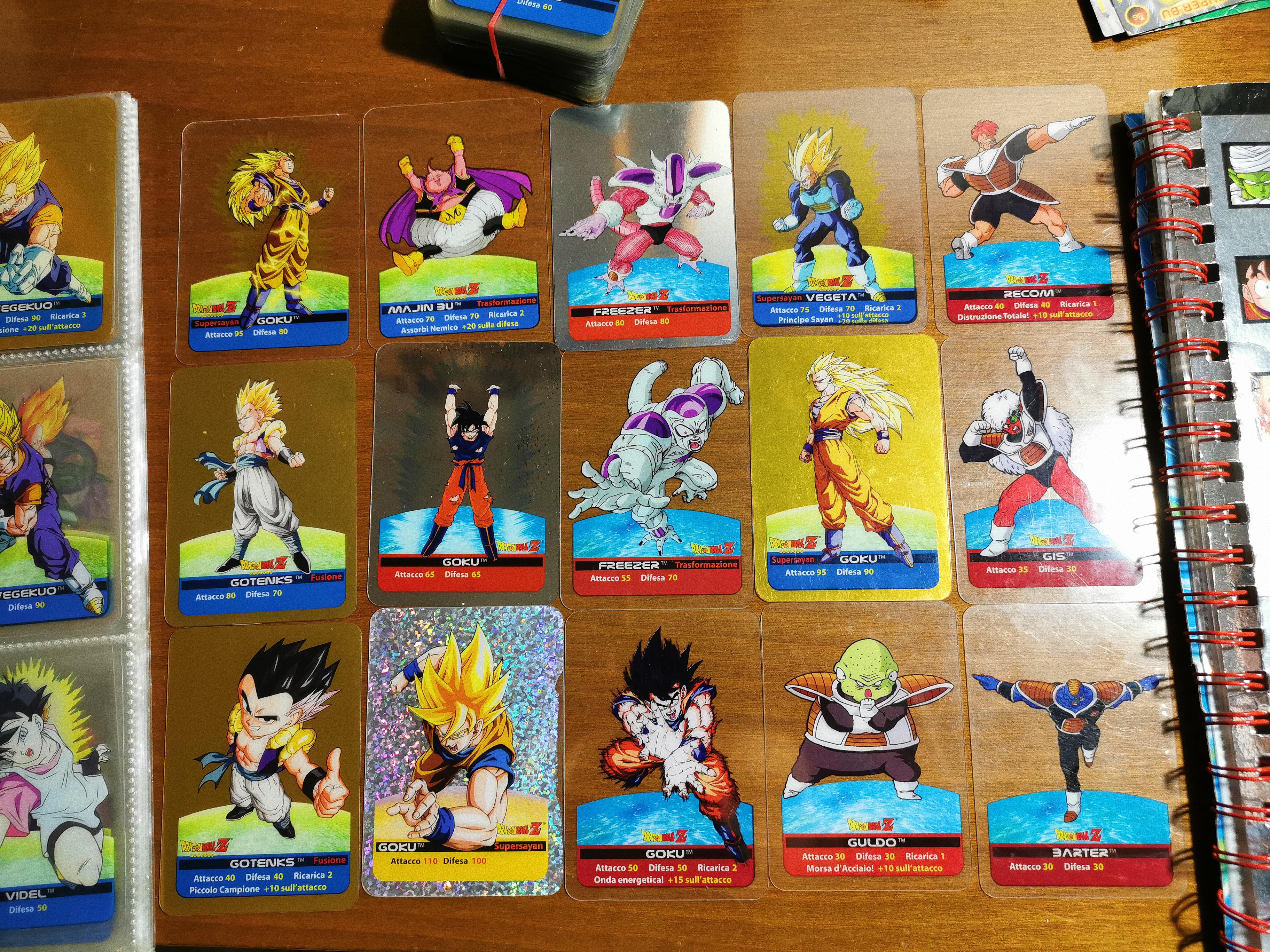 I was watching these old dragon ball cards I used to collect as a kid