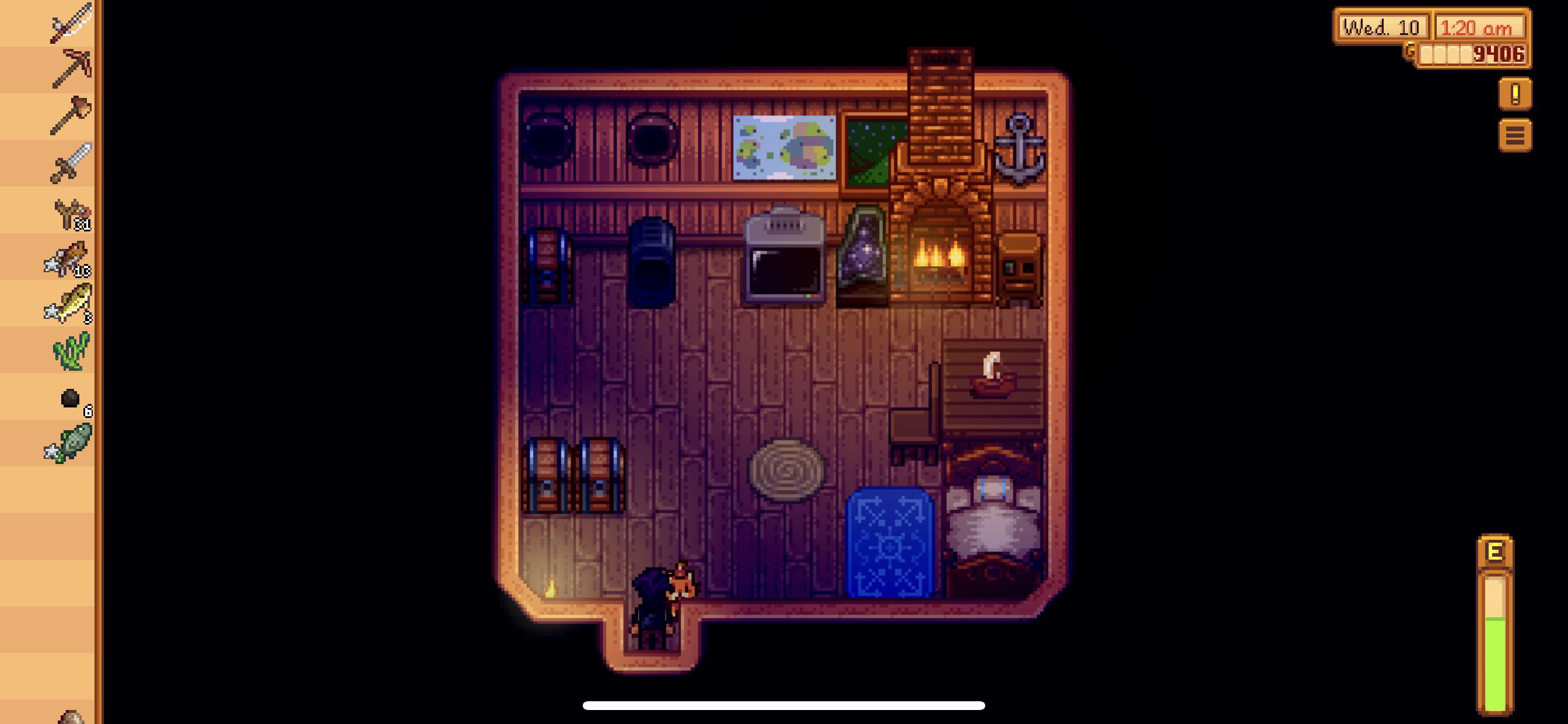 My cat wont move and let me go to bed... r/StardewValley