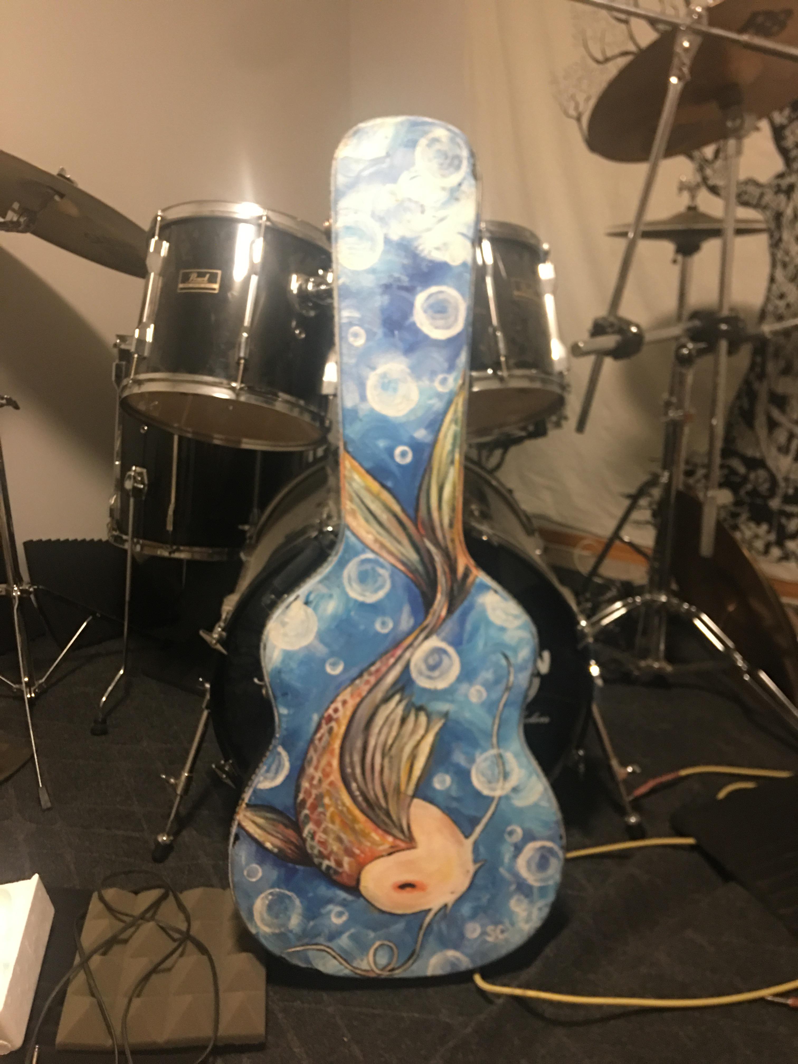 My hand painted case r/guitarporn