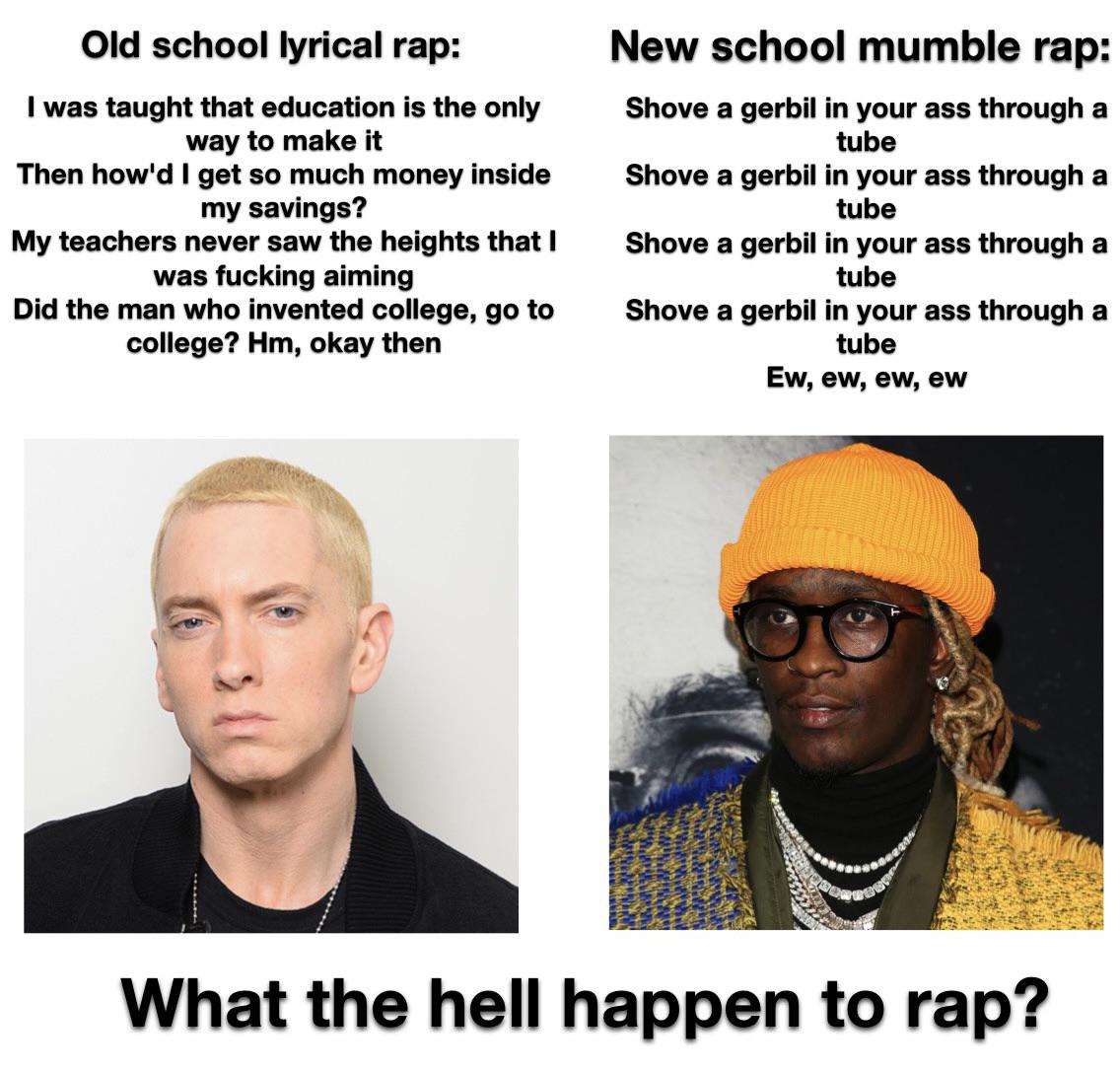 What happened to rap? r/Hiphopcirclejerk