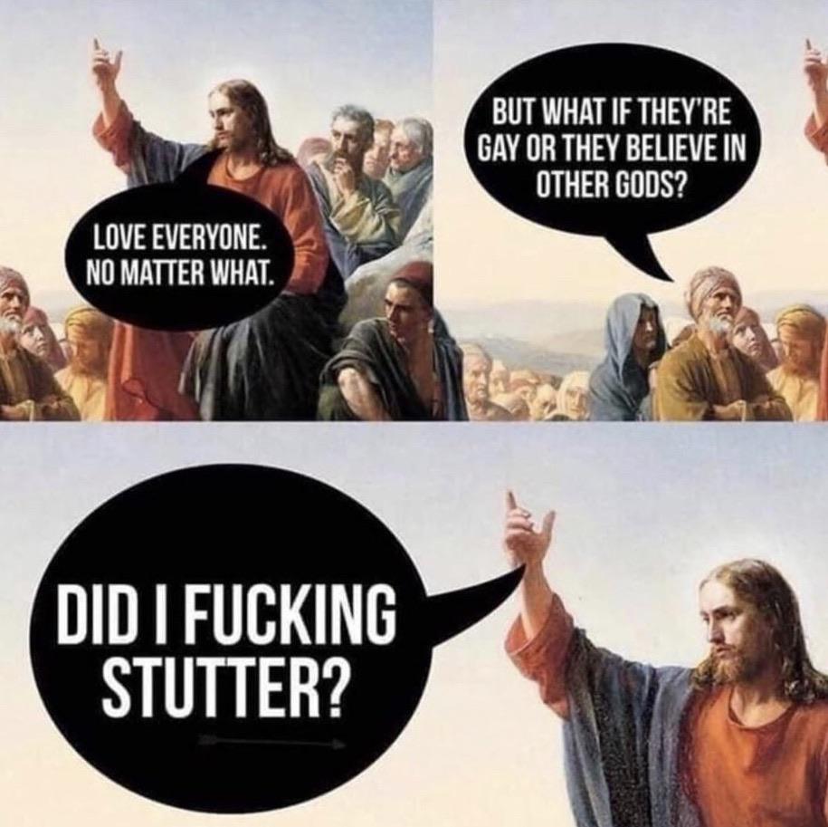 I’m a Christian I feel we need to live my his example... hypocrites