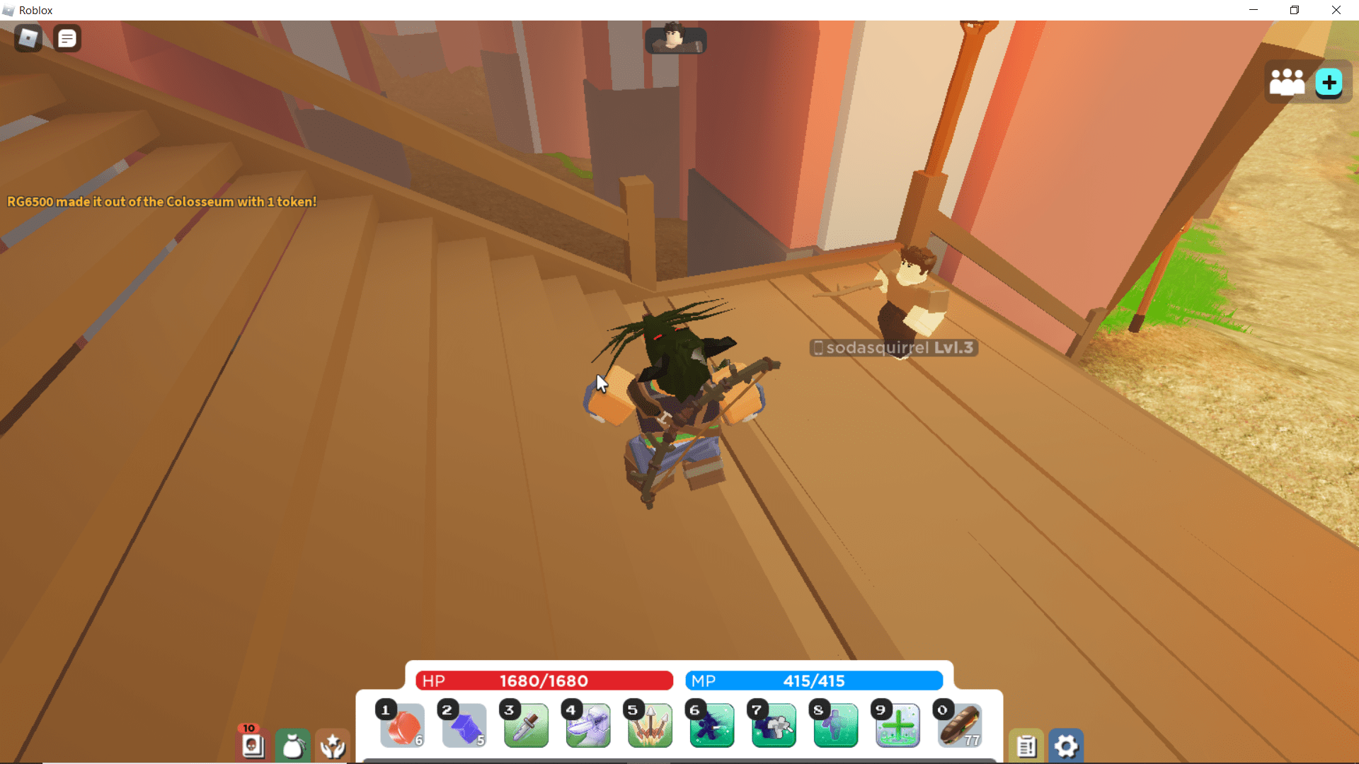 This person made it ALL the way to the colosseum at level 3 with just a