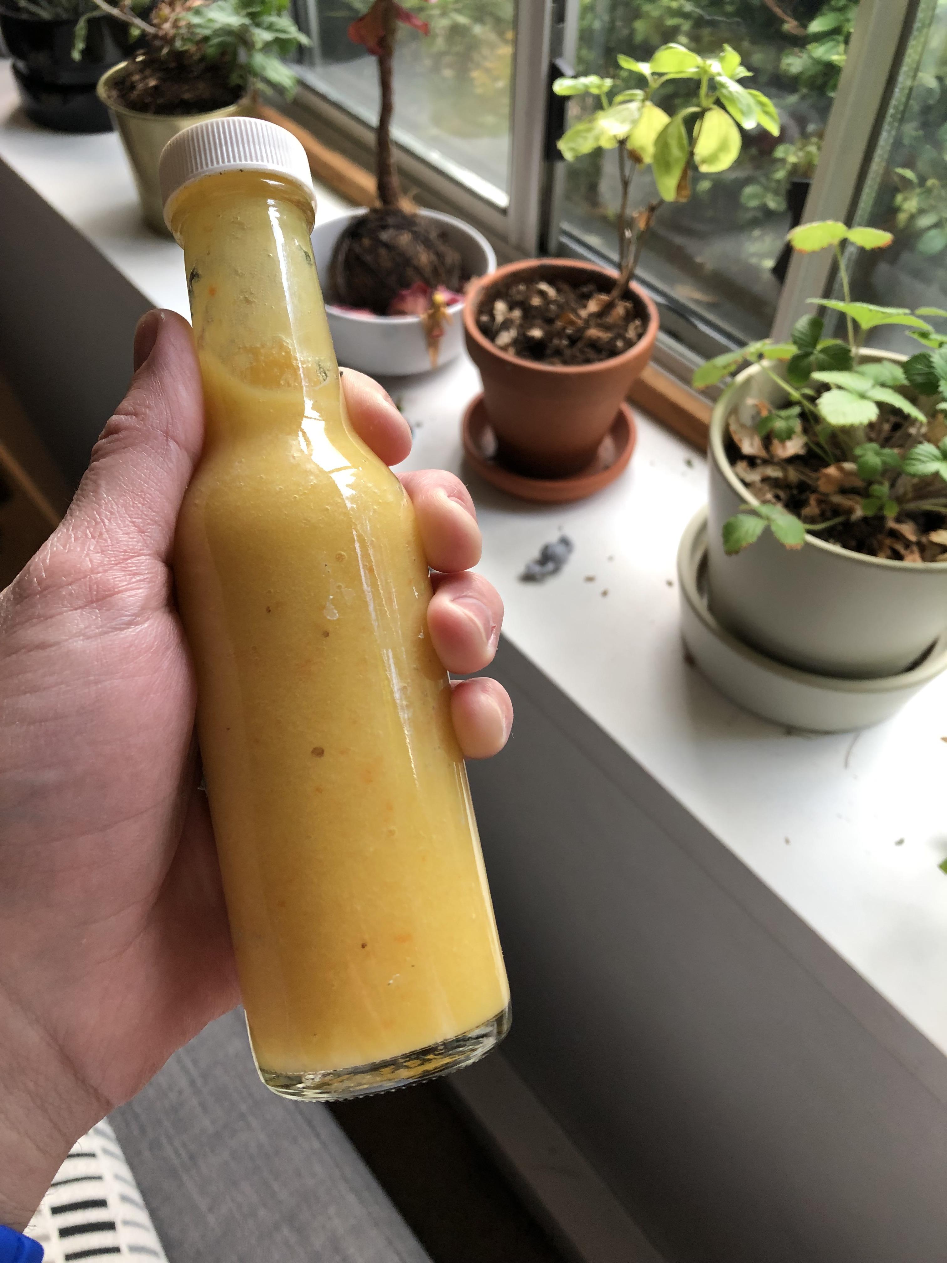 Blended up some fermented pineapple and habanero from a batch of