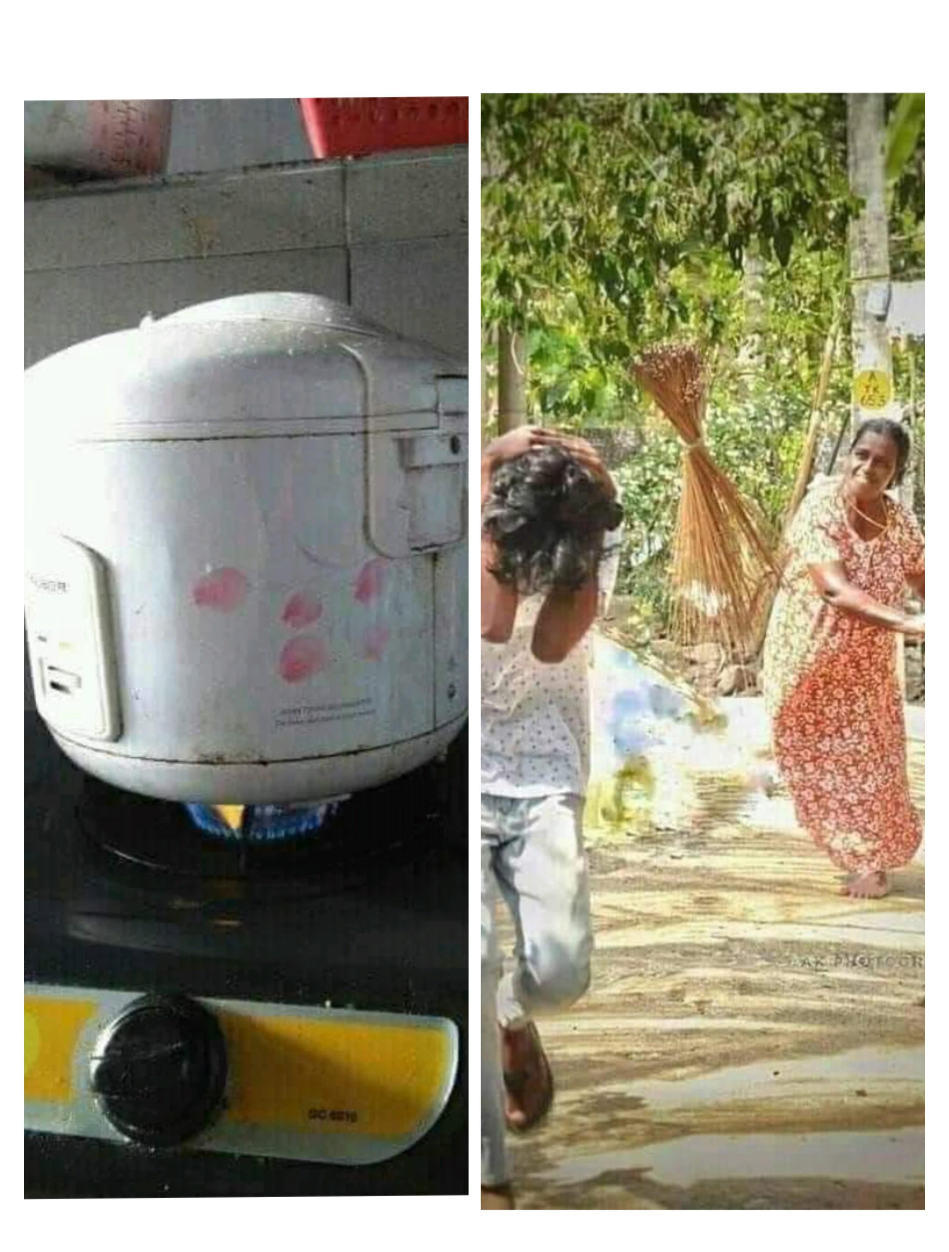 Cook it on the rice cooker not cook the rice cooker r/facepalm