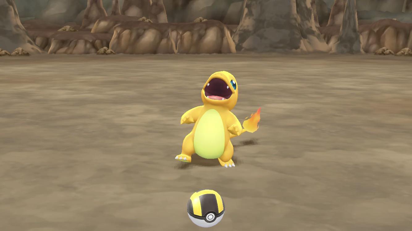 Shiny charmander lets go