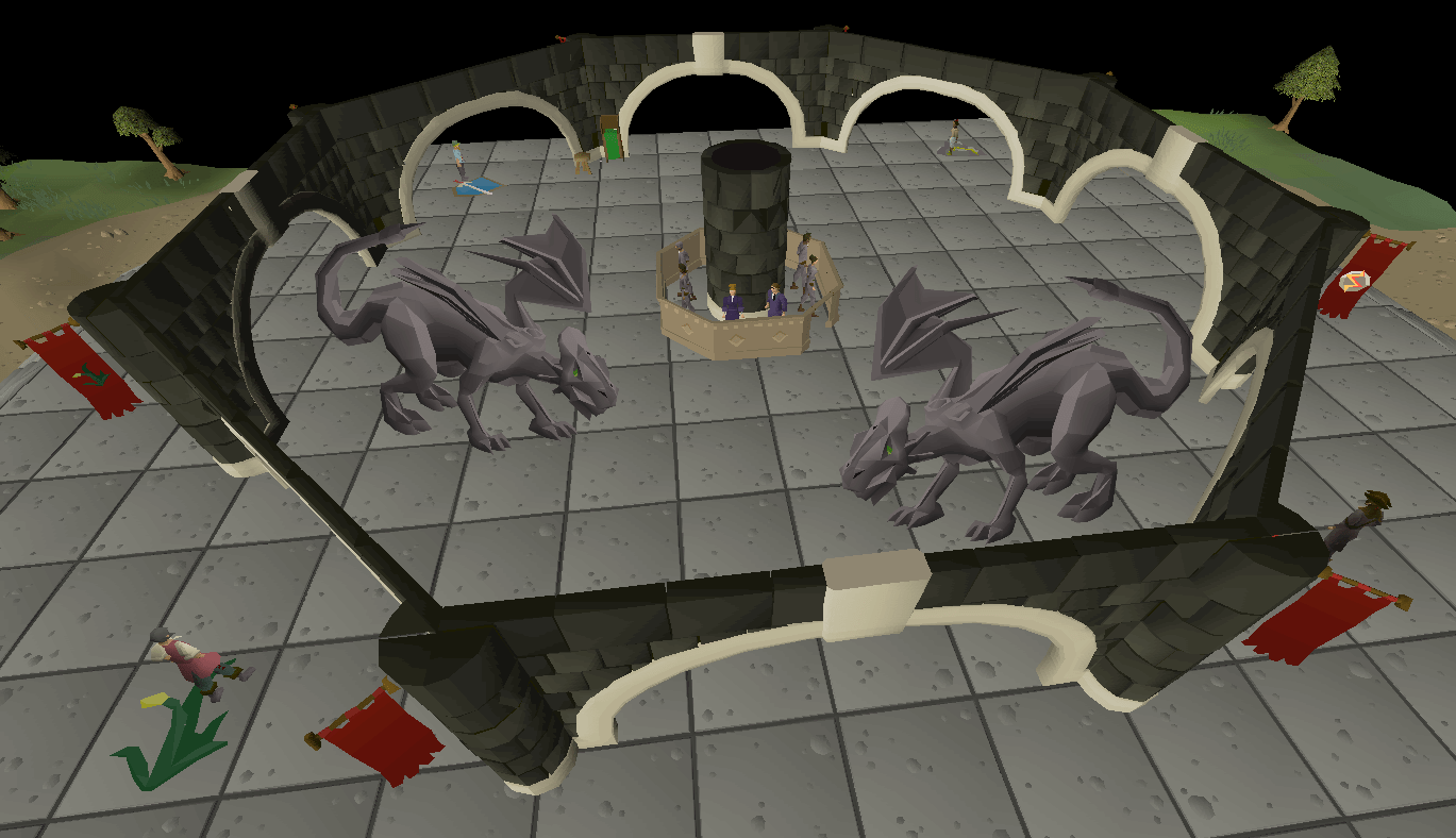 Move Iron Dragons closer to the GE to prevent botters from getting