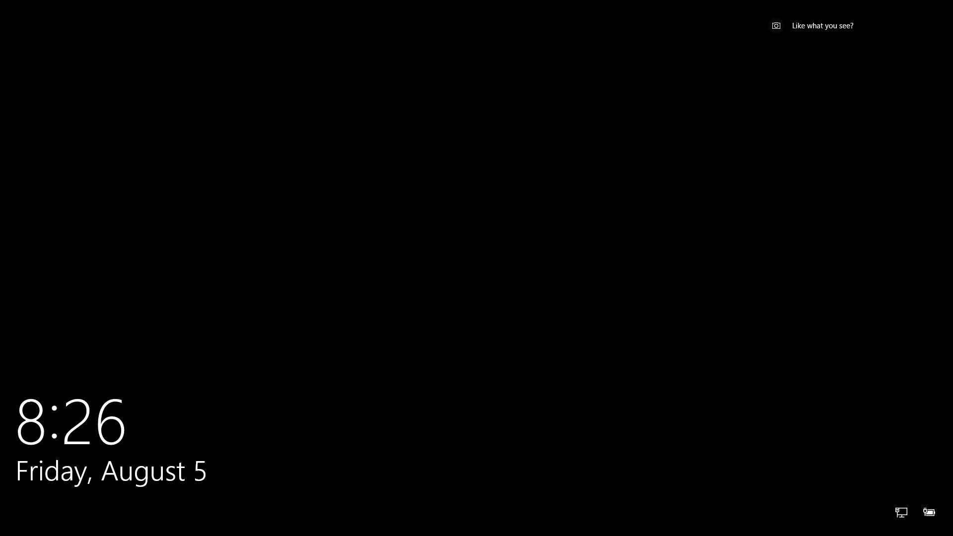 Black LockScreen after AU, but the correct image shows up on the